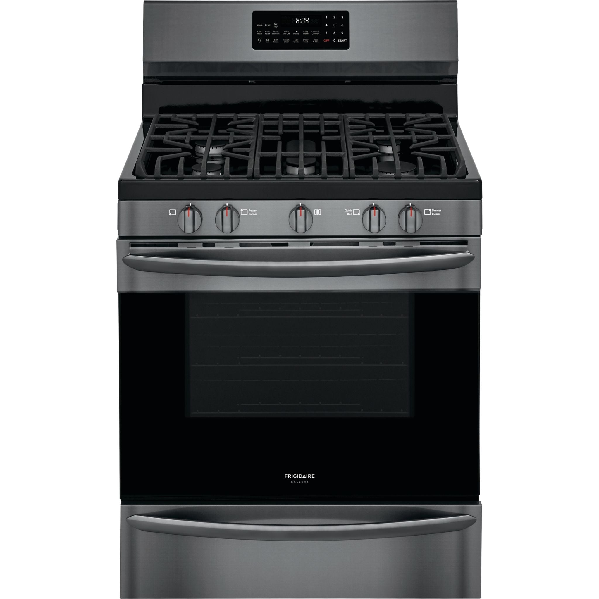 Frigidaire Gallery, Frigidaire Gallery Gas Range (GCRG3060AD) - Black Stainless