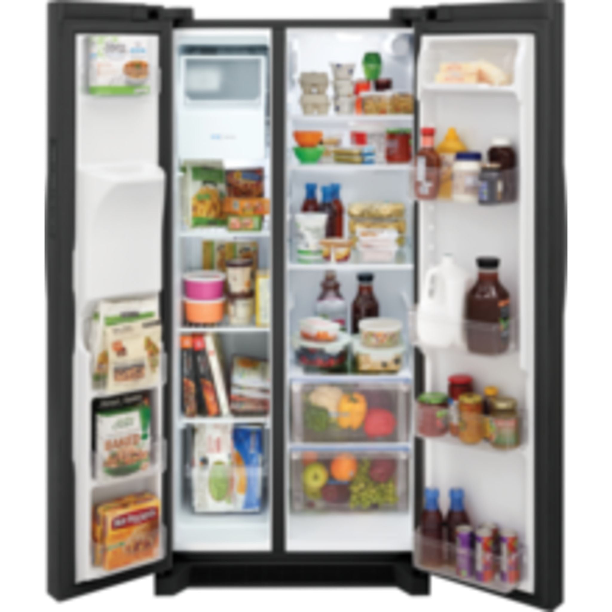 Frigidaire, Frigidaire Side x Side Fridge (FRSS2323AD) - Black Stainless