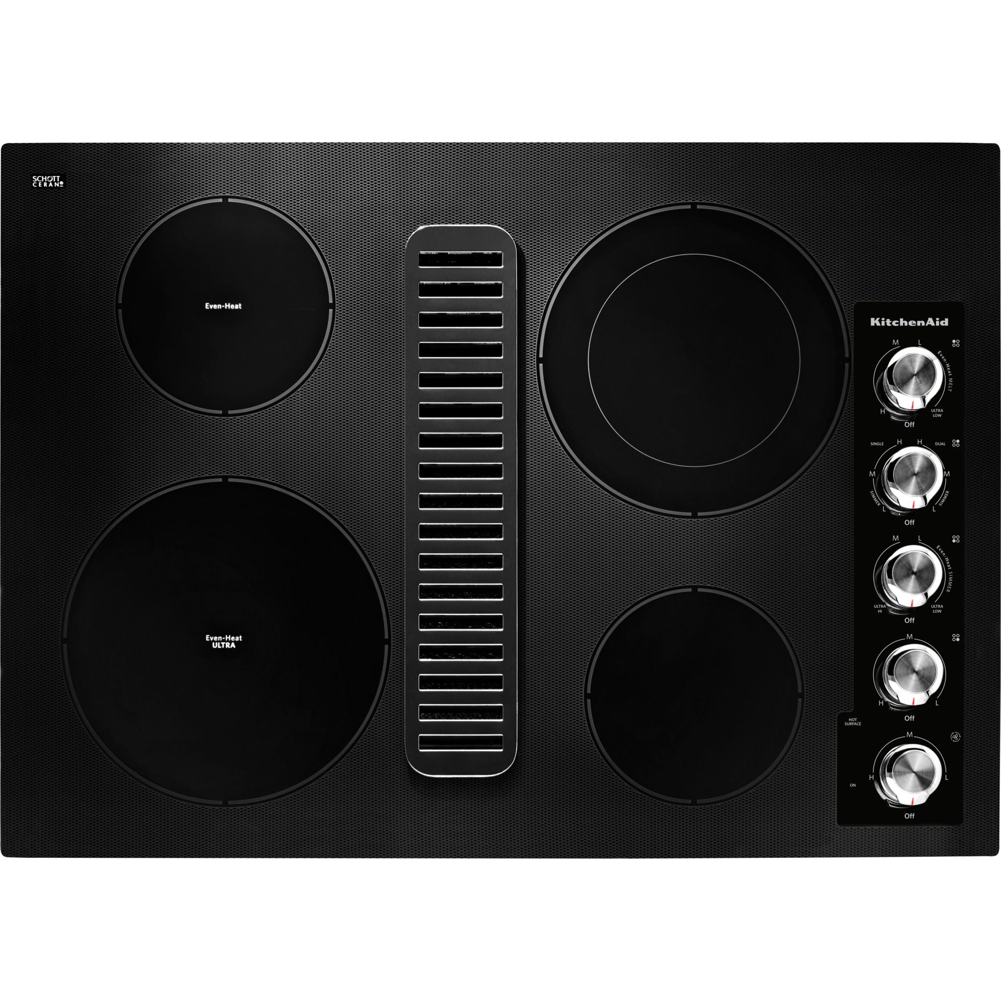 KitchenAid, KitchenAid 30" Cooktop (KCED600GBL) - Black