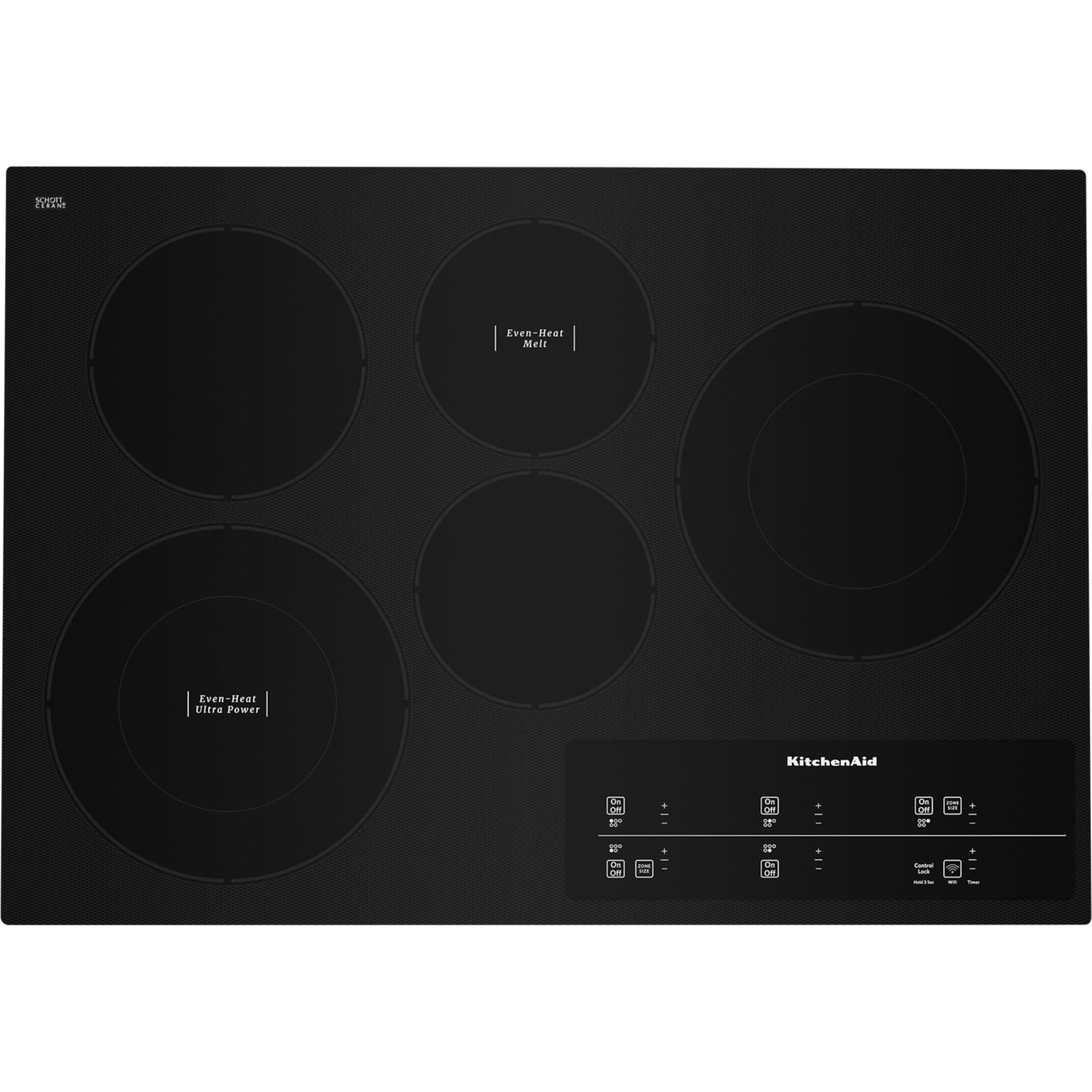 KitchenAid, KitchenAid 30" Cooktop (KCES950KBL) - Black