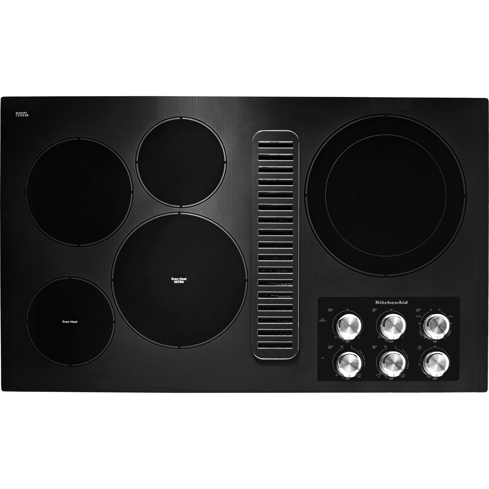 KitchenAid, KitchenAid 36" Cooktop (KCED606GBL) - Black