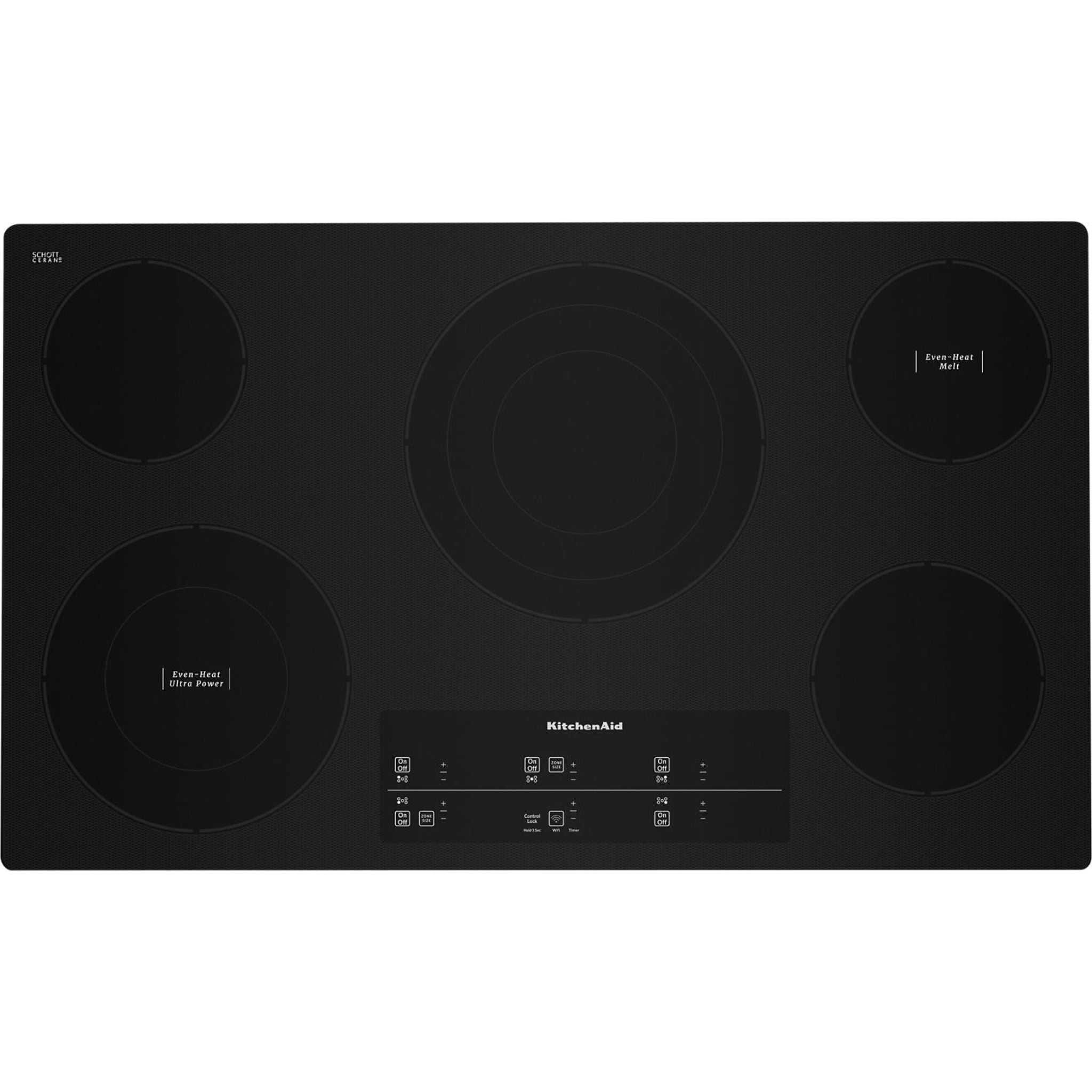 KitchenAid, KitchenAid 36" Cooktop (KCES956KBL) - Black