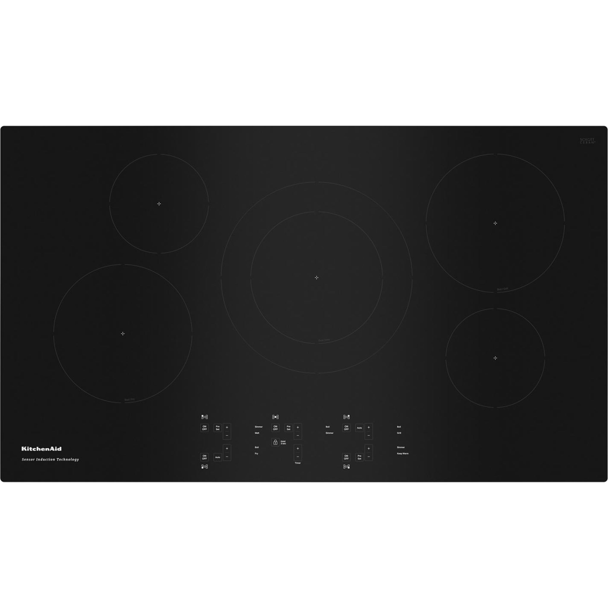 KitchenAid, KitchenAid 36" Cooktop (KCIG556JBL) - Black