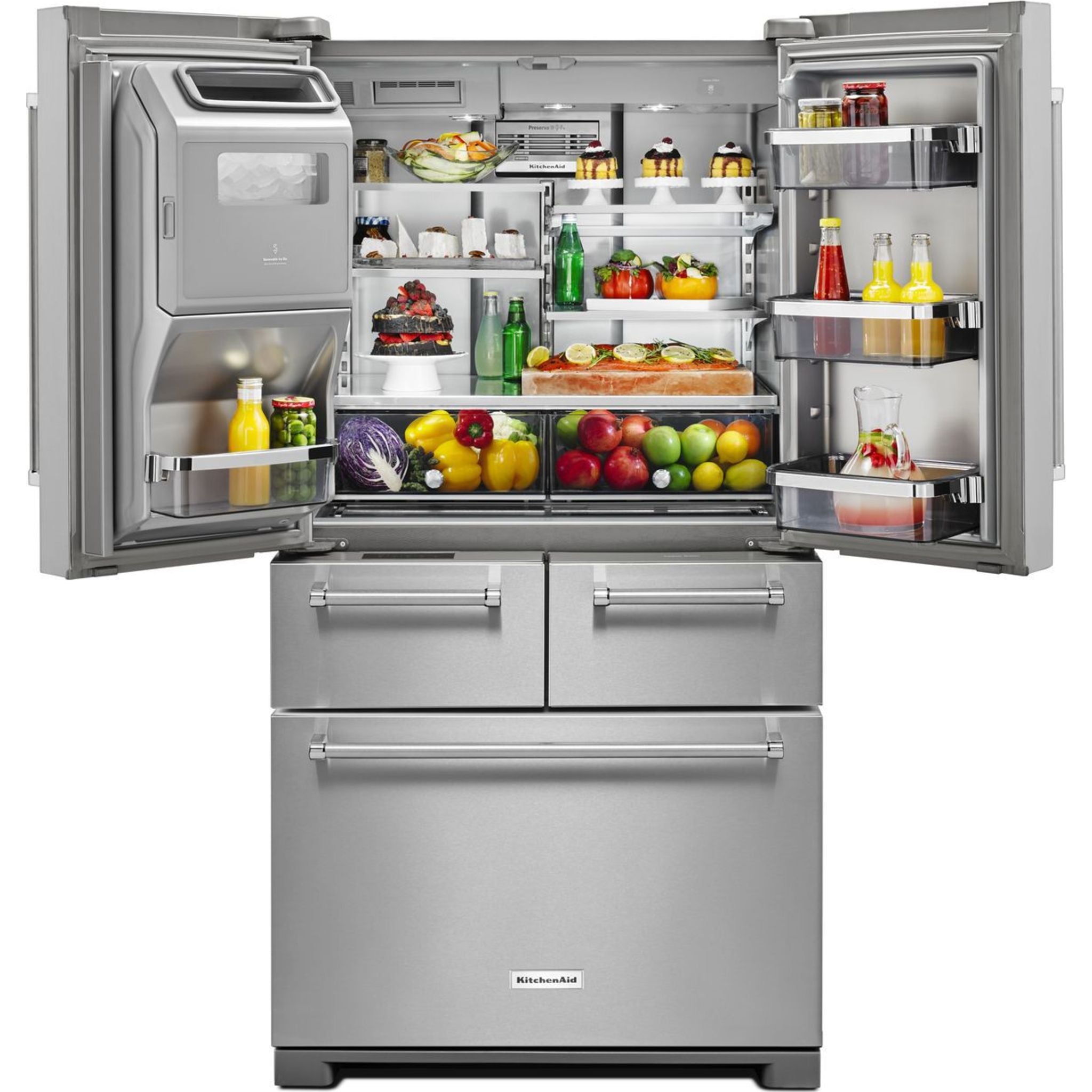 KitchenAid, KitchenAid 5 Door Fridge (KRMF706ESS) - Stainless Steel