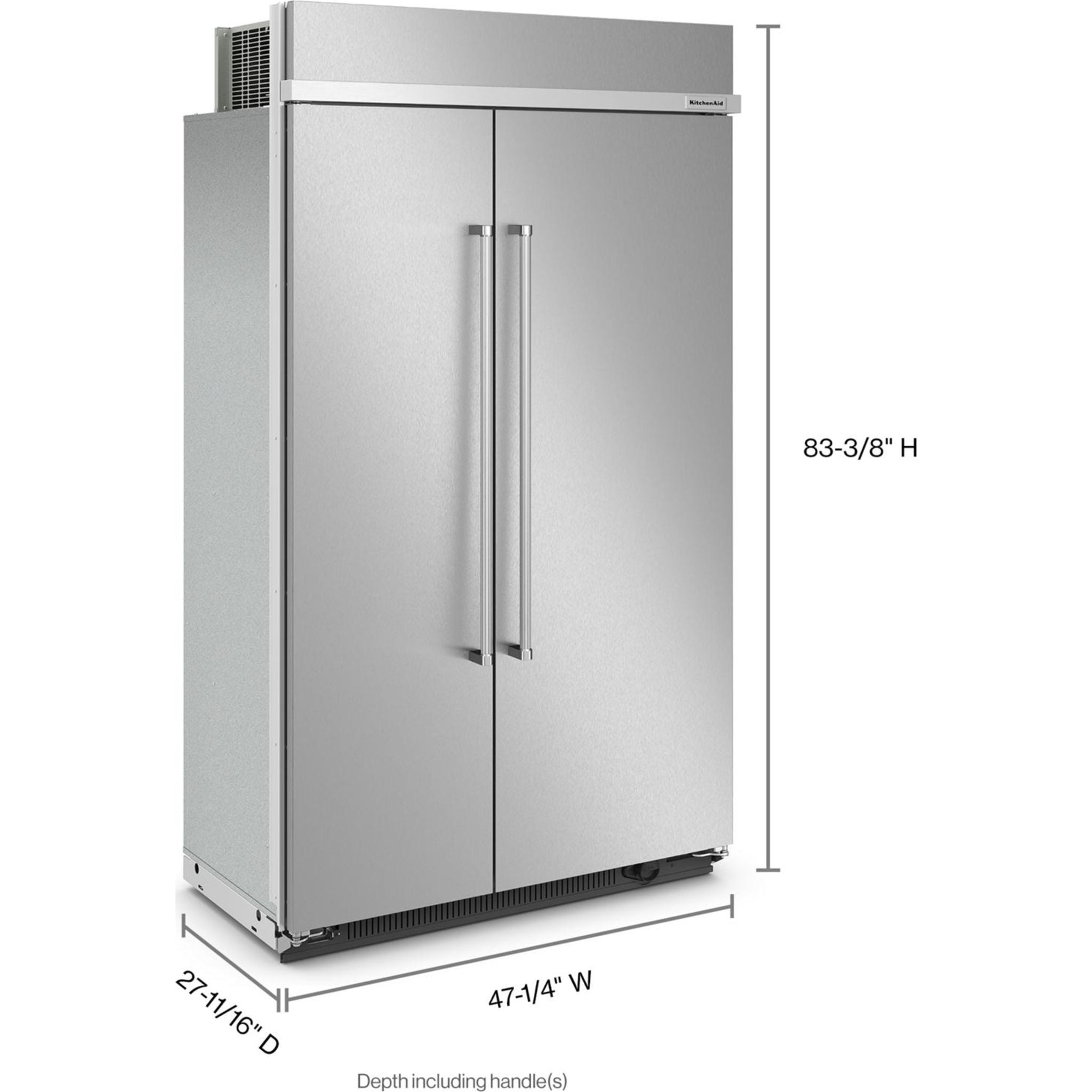 KitchenAid, KitchenAid Built-In Fridge (KBSN708MPS) - Stainless Steel