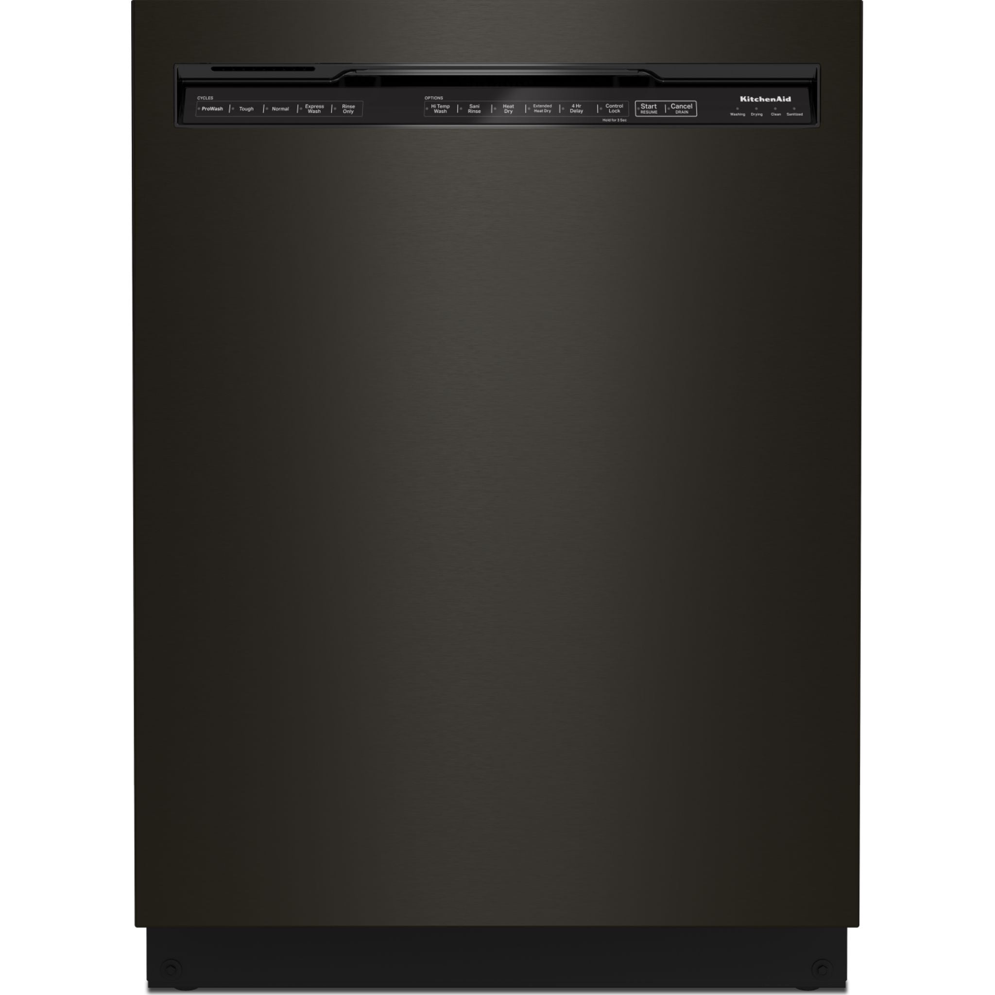 KitchenAid, KitchenAid Dishwasher Stainless Steel Tub (KDFE204KBS) - Black Stainless