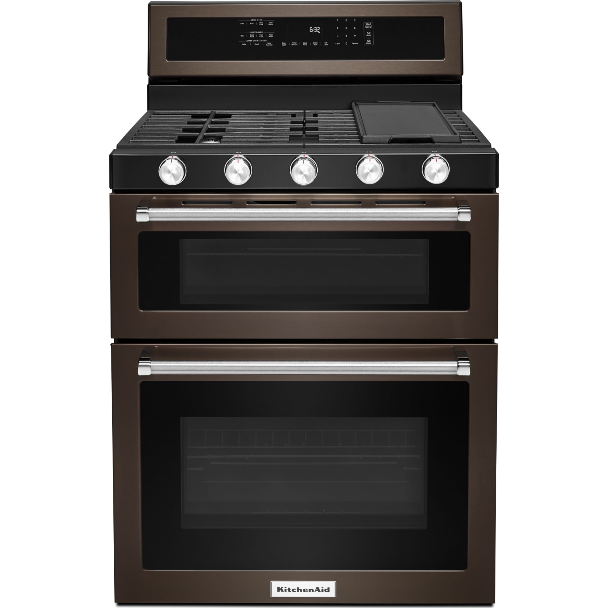 KitchenAid, KitchenAid Double Oven Range (KFGD500EBS) - Black Stainless