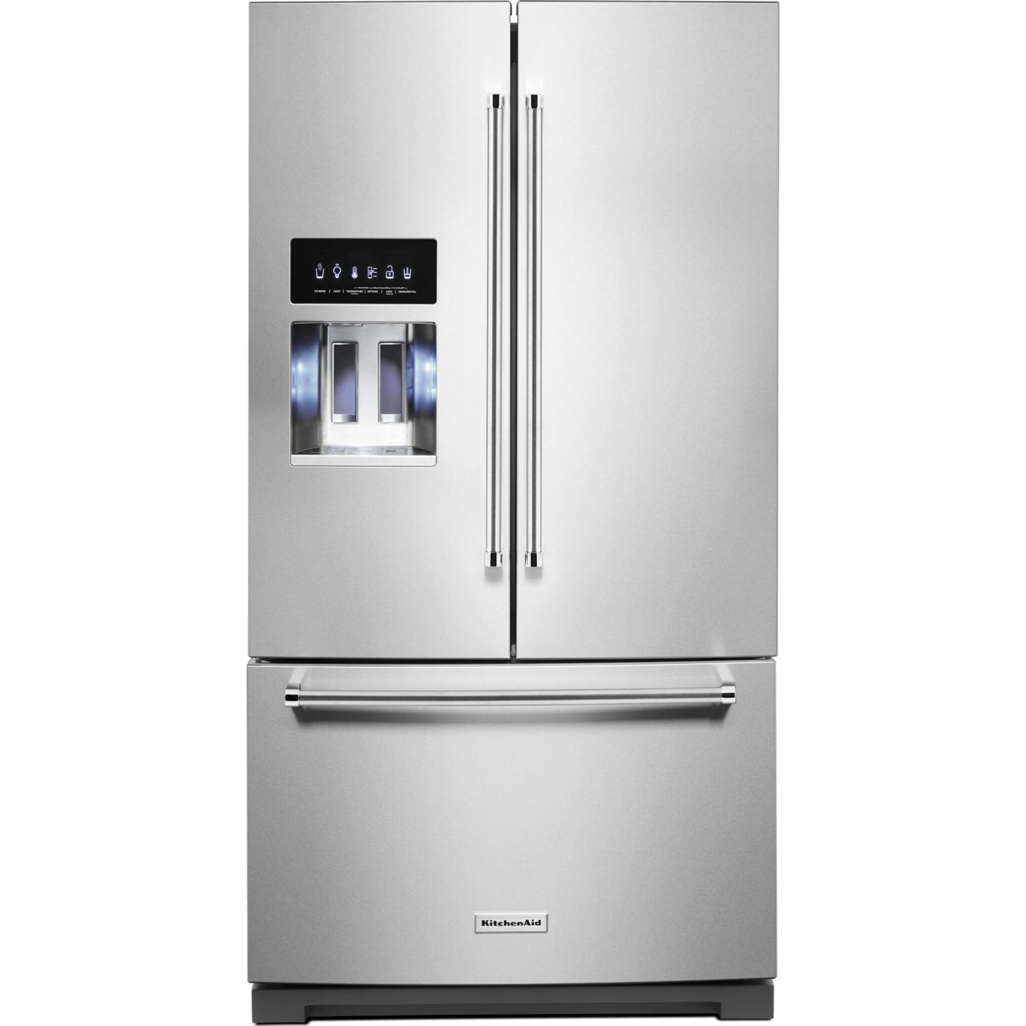 KitchenAid, KitchenAid French Door Fridge (KRFF577KPS) - Stainless Steel with PrintShield™ Finish