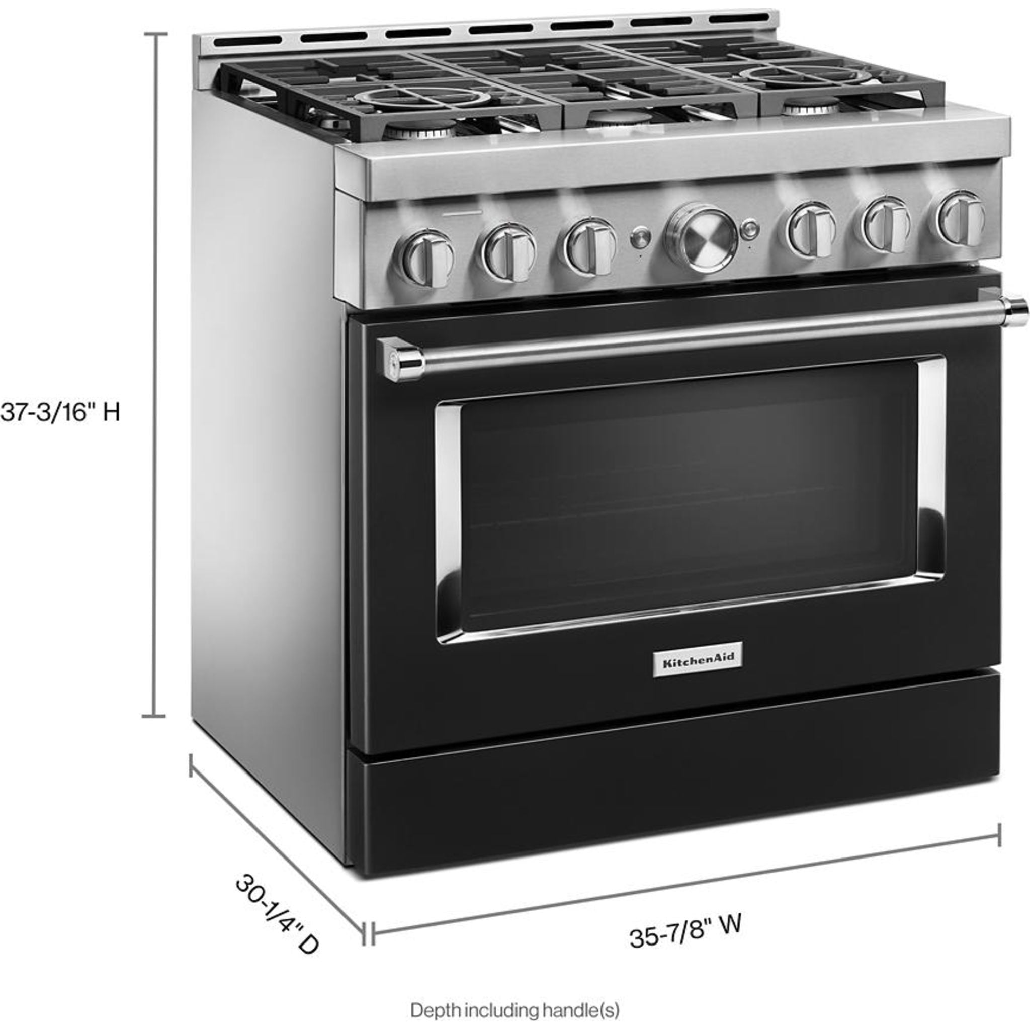 KitchenAid, KitchenAid Gas Range (KFGC506JBK) - Imperial Black