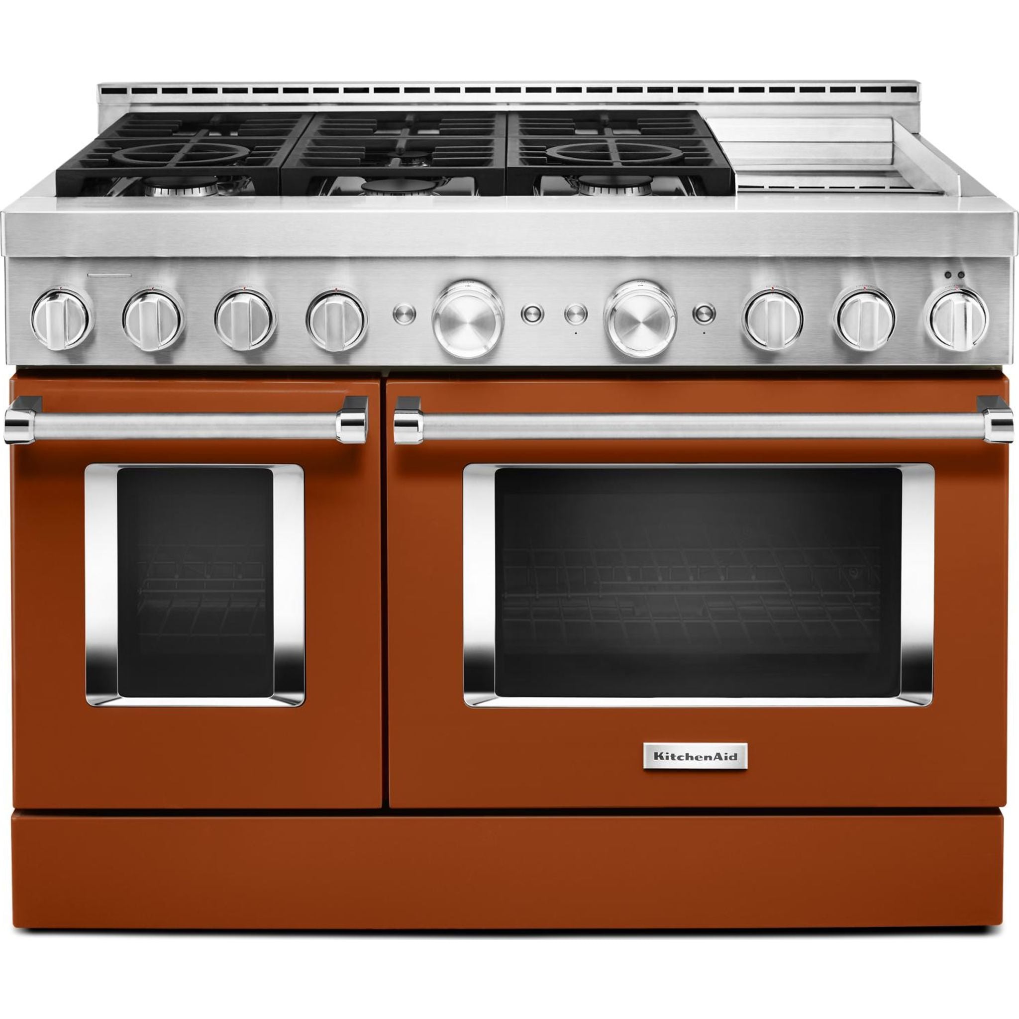 KitchenAid, KitchenAid Gas Range (KFGC558JSC) - Scorched Orange