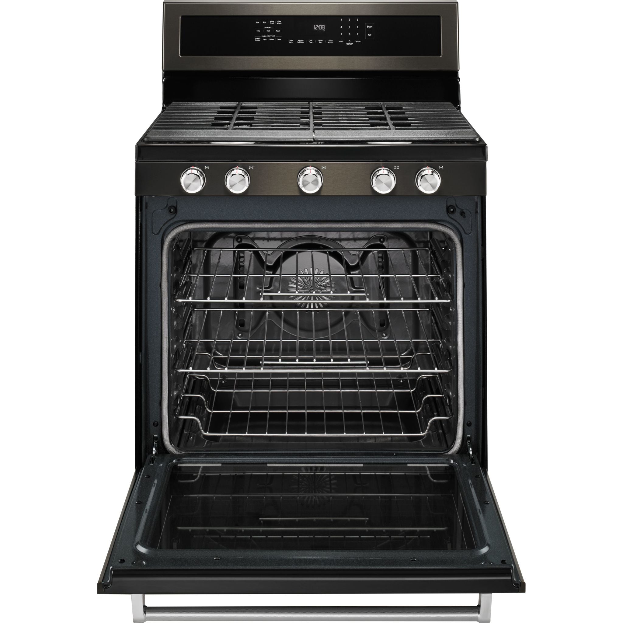 KitchenAid, KitchenAid Gas Range (KFGG500EBS) - Black Stainless