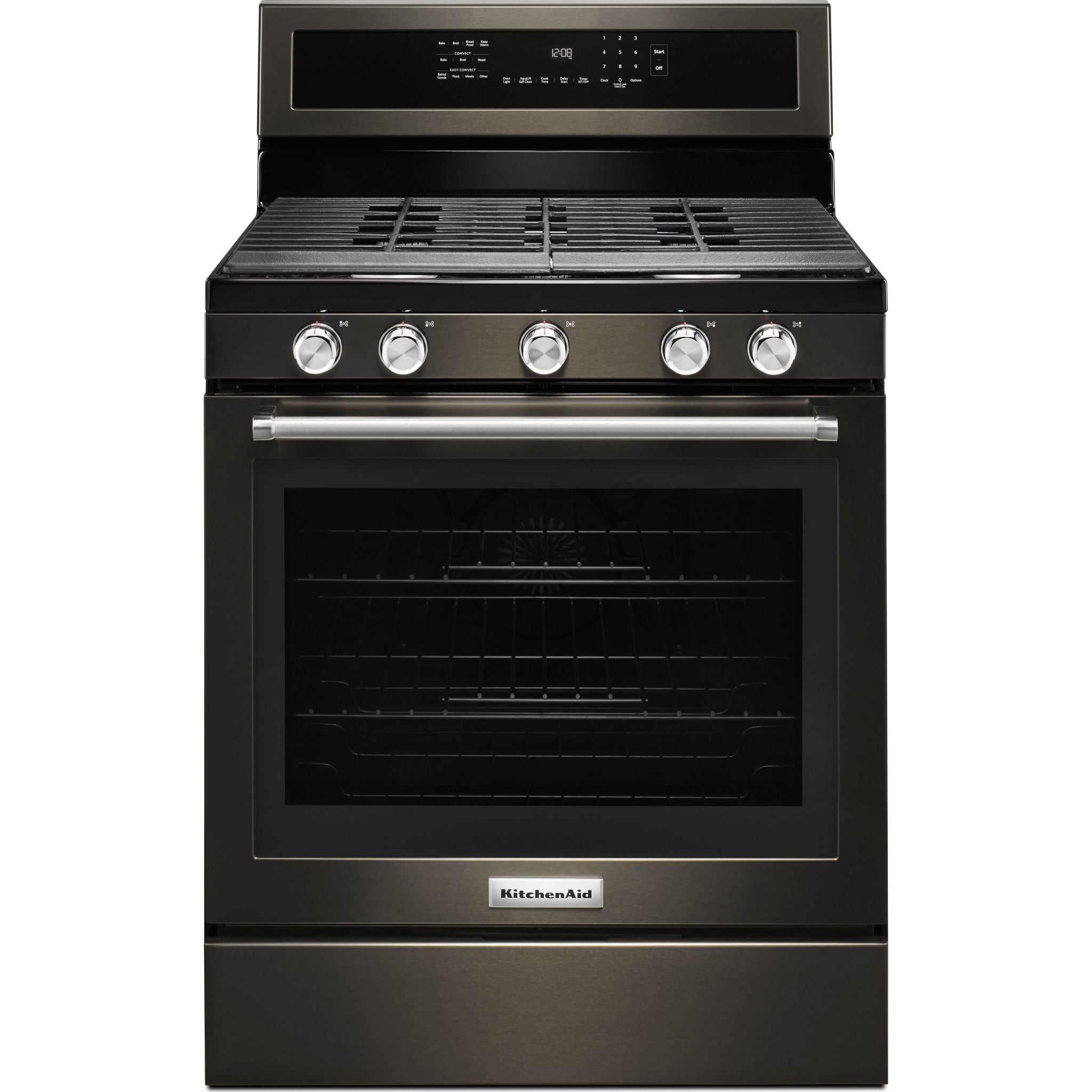 KitchenAid, KitchenAid Gas Range (KFGG500EBS) - Black Stainless