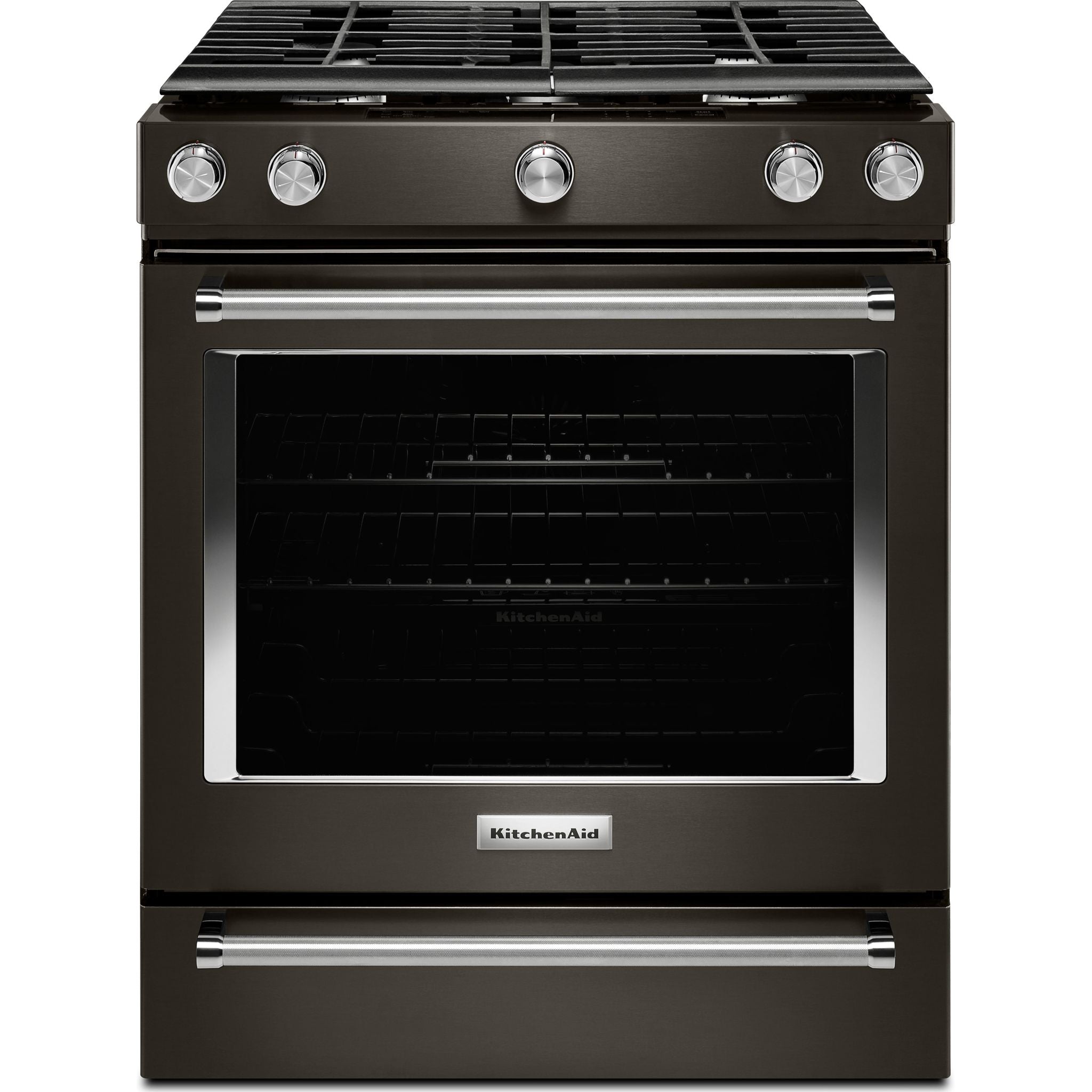 KitchenAid, KitchenAid Gas Range (KSGG700EBS) - Black Stainless