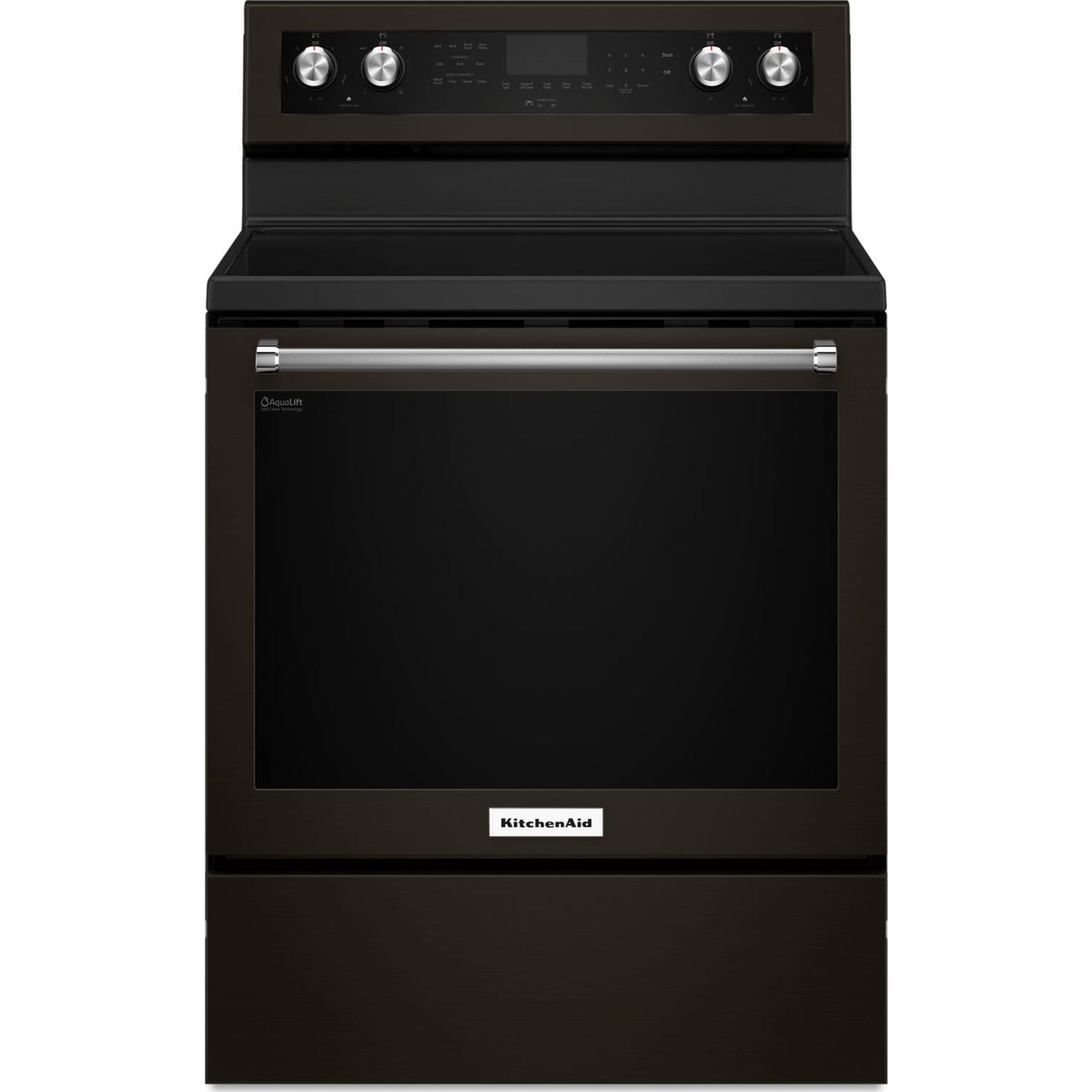 KitchenAid, KitchenAid True Convection Range (YKFEG500EBS) - Black Stainless