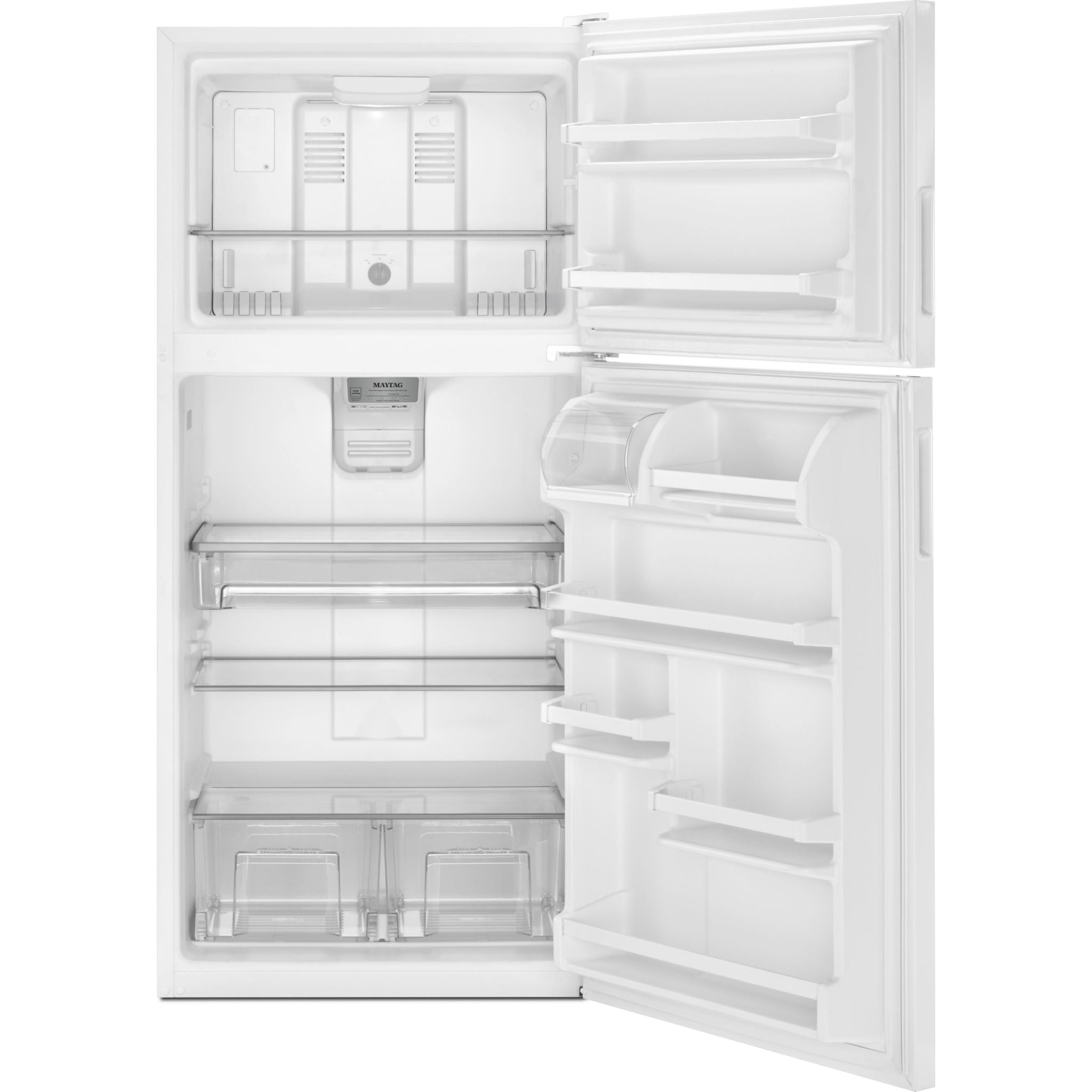 Maytag, Maytag Top Mount Fridge (MRT311FFFH) - White Ice