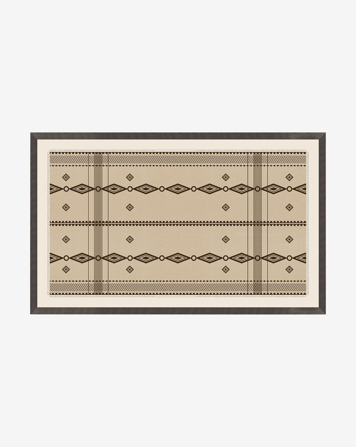 Wendover, Neutral Framed Textile