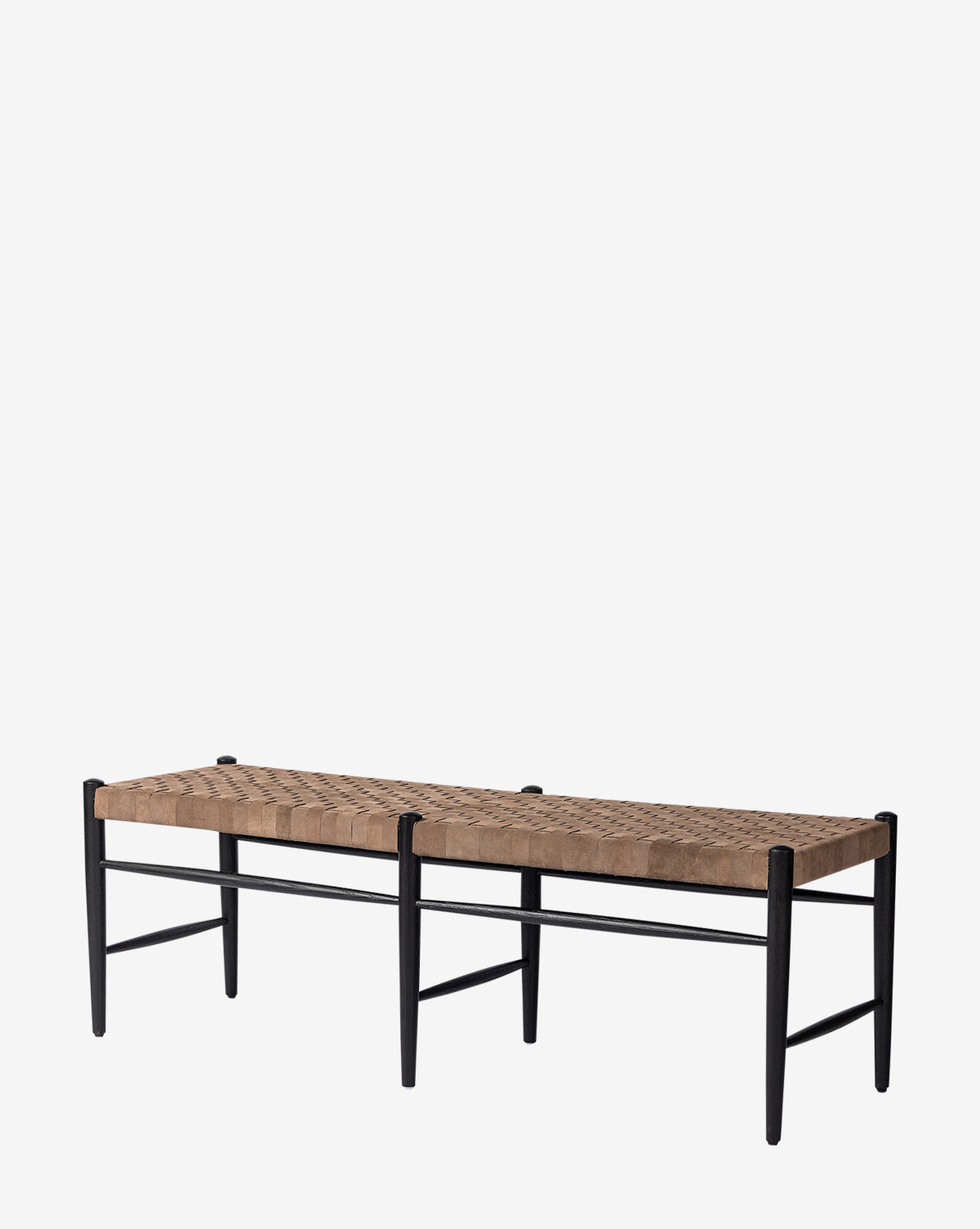 Four Hands, Ollie Woven Leather Bench