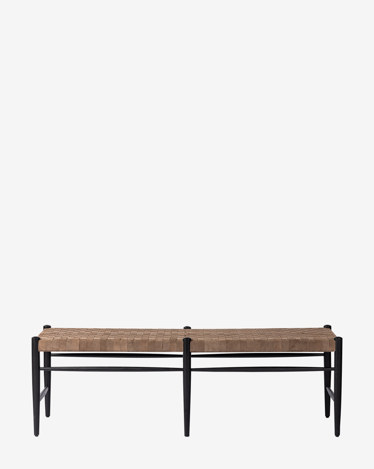 Four Hands, Ollie Woven Leather Bench