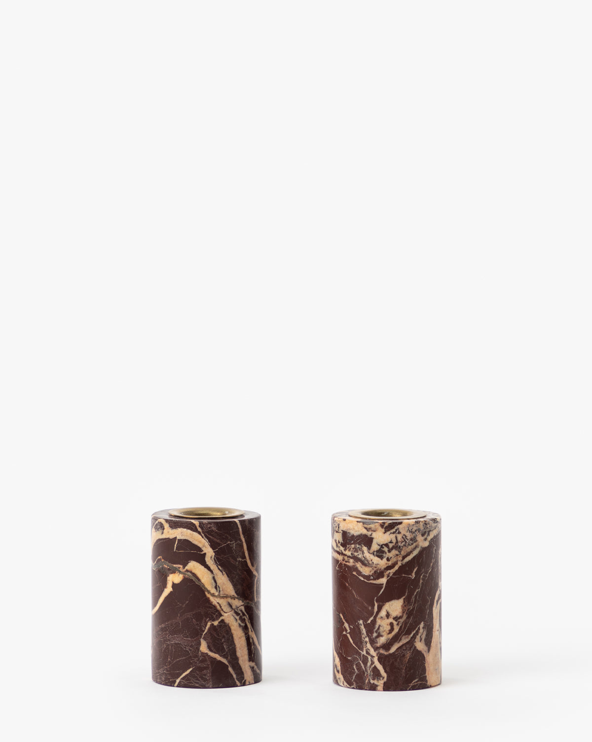 Makerspalm, Perrin Marble Taper Holders (Set of 2)