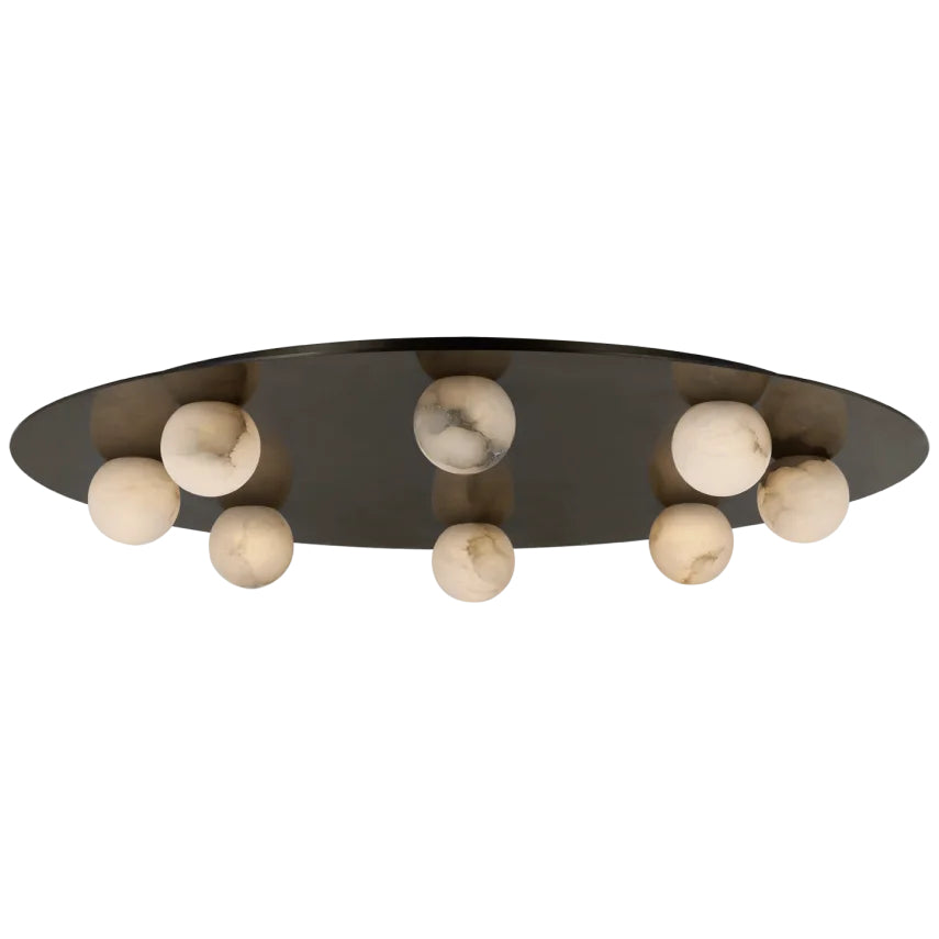 Visual Comfort, Pertica 30" Eight Light Flush Mount