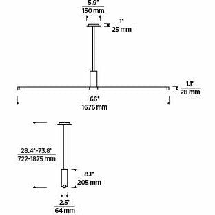 Tech Lighting, Phobos Large Linear Chandelier