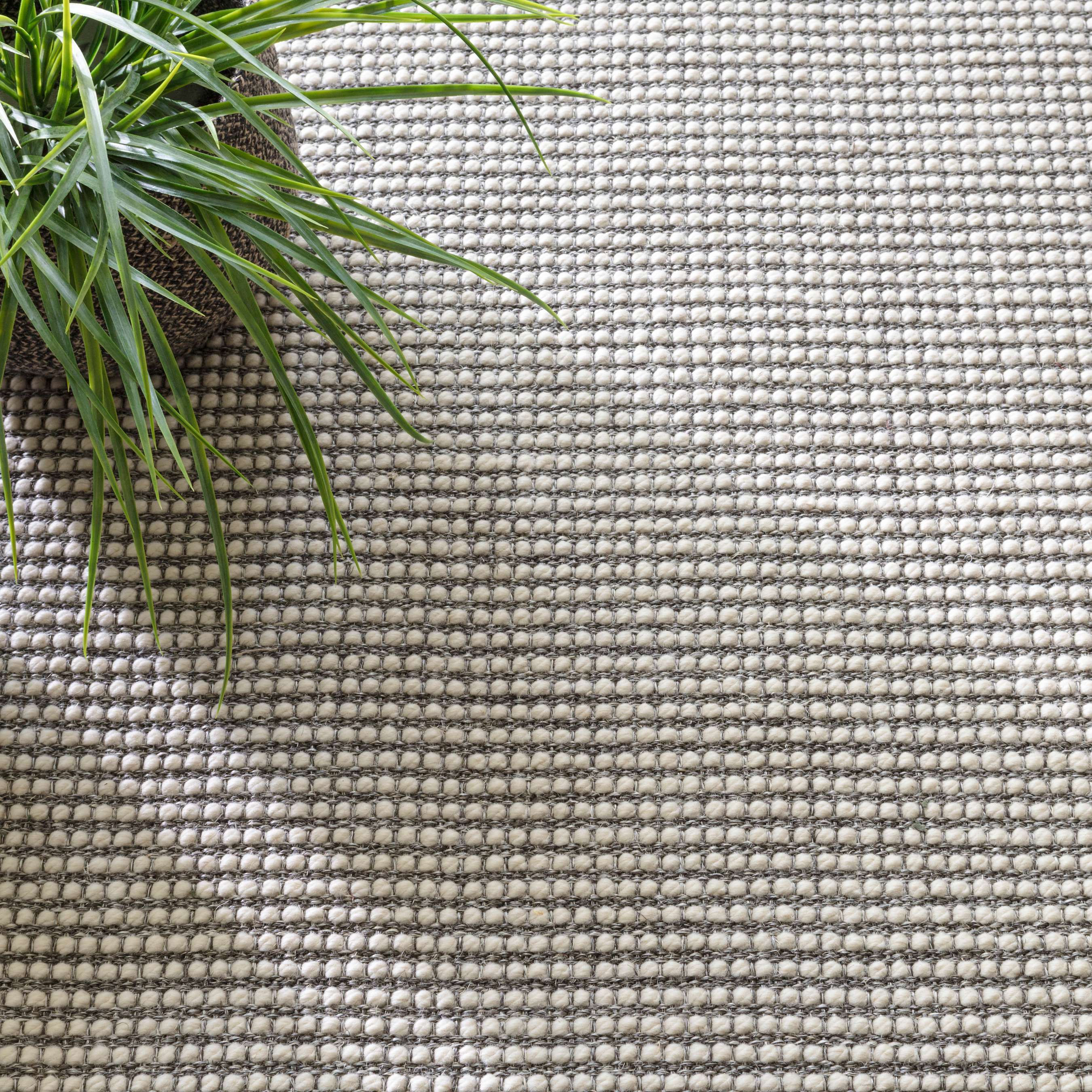 Annie Selke, Pixel Grey Woven Sisal/Wool Rug