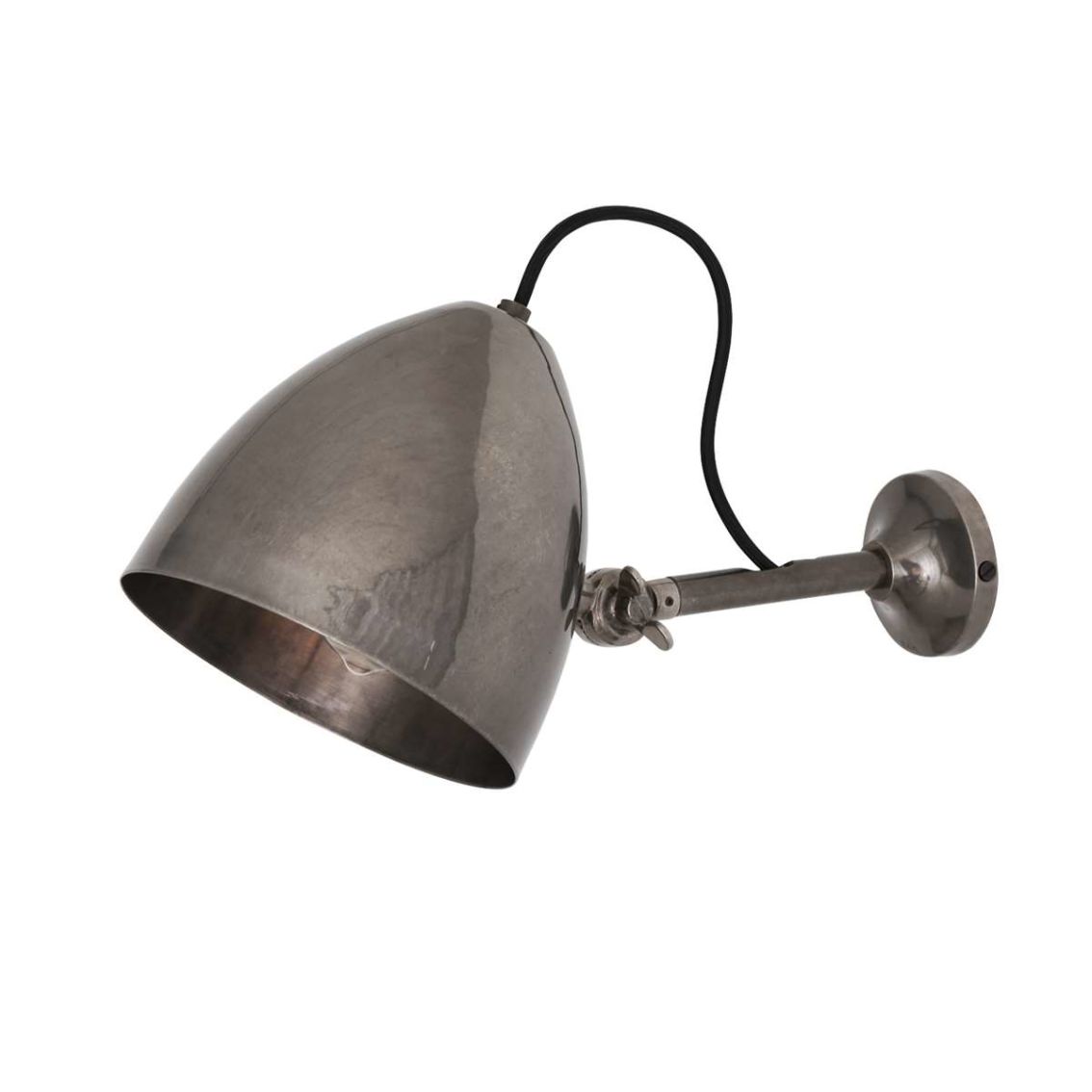 Mullan, Quito Adjustable Brass Cone Wall Light