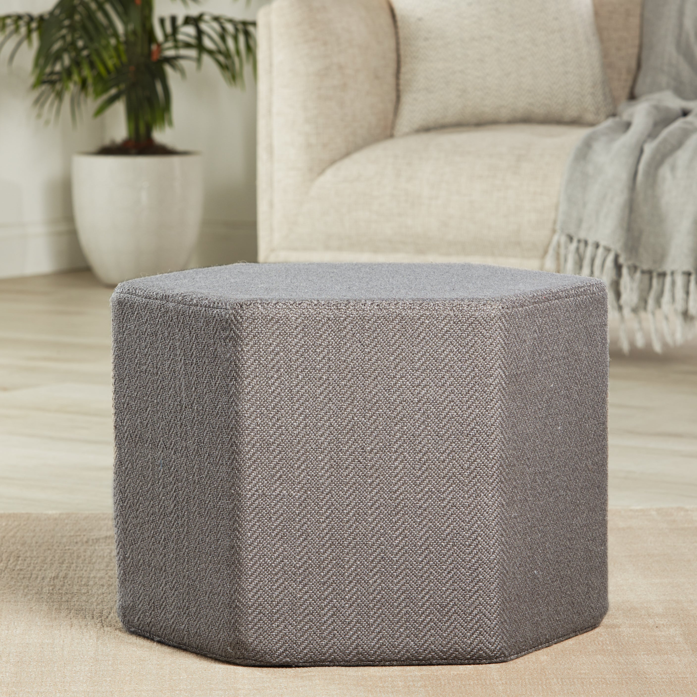 Jaipur Living, Sacha Hexagon Pouf