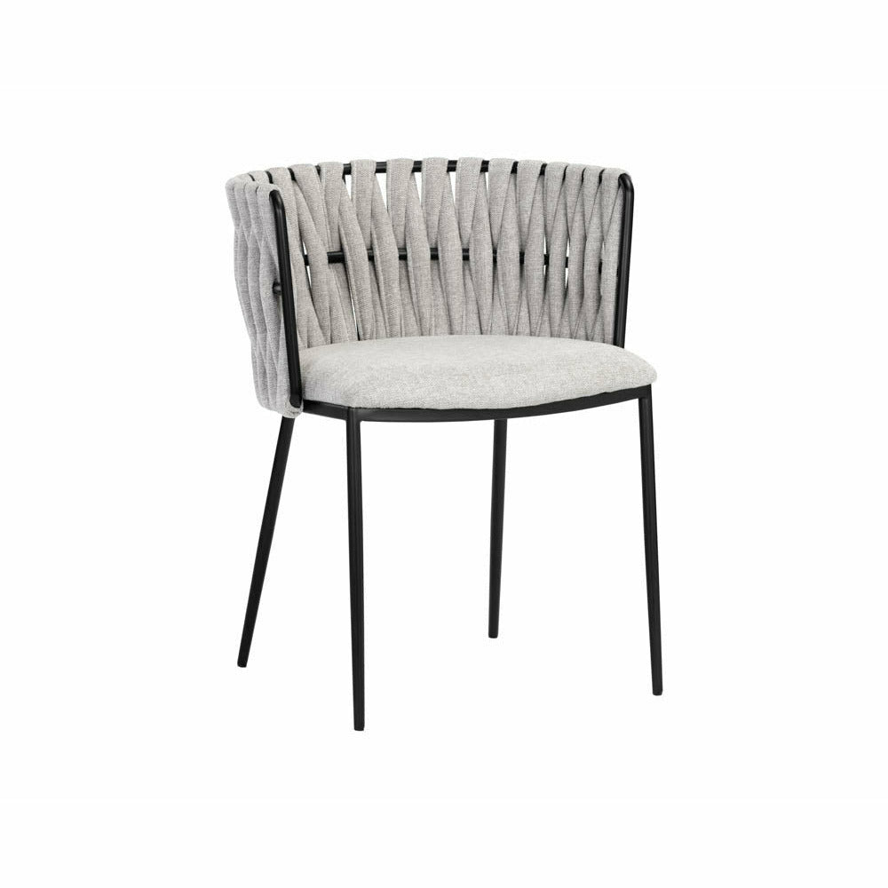 Sunpan, Sarai Dining Armchair - Belfast Heather Grey