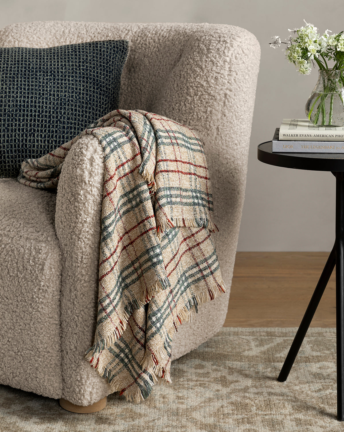 Creative Co-Op, Scotlyn Plaid Fringed Throw