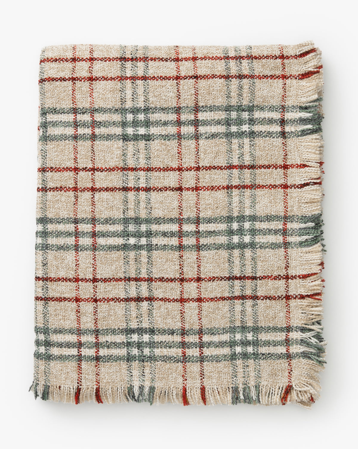 Creative Co-Op, Scotlyn Plaid Fringed Throw