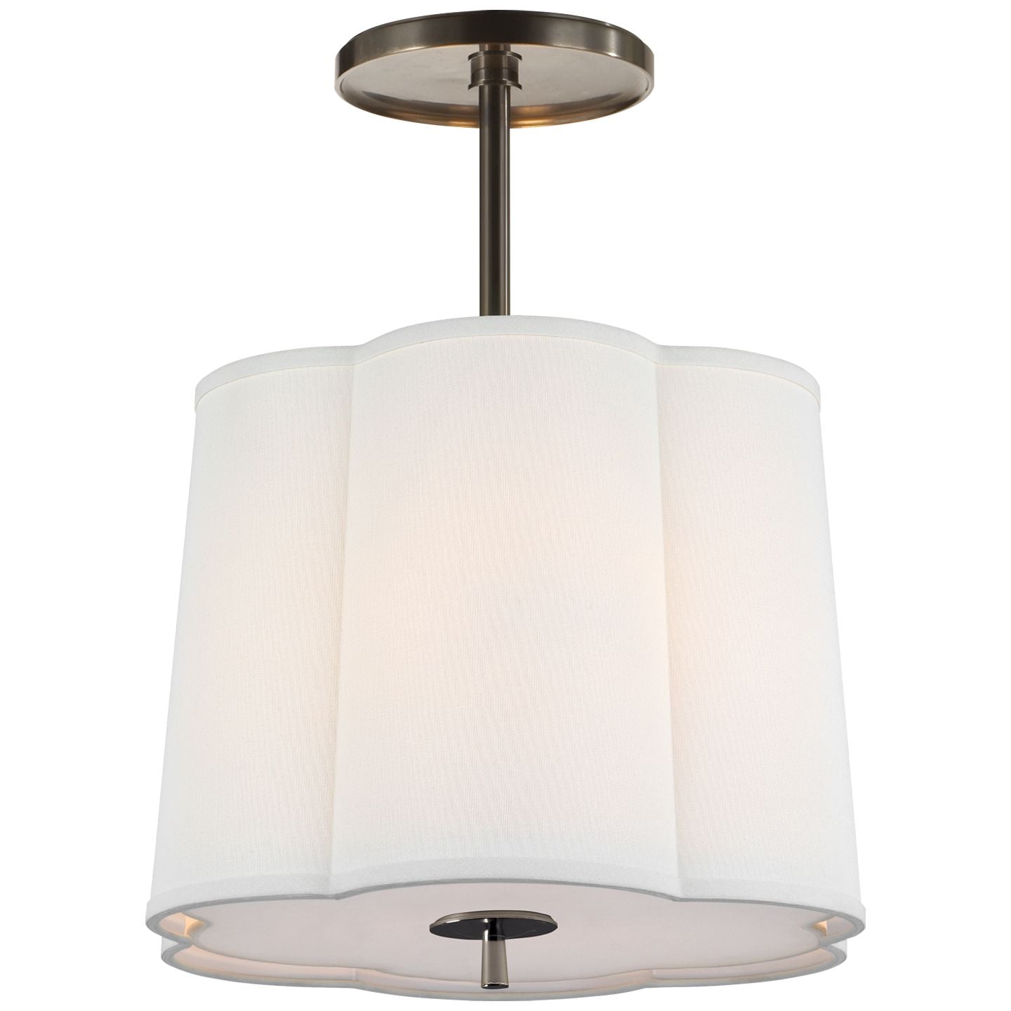 Visual Comfort, Simple Scallop Semi-Flush Mount