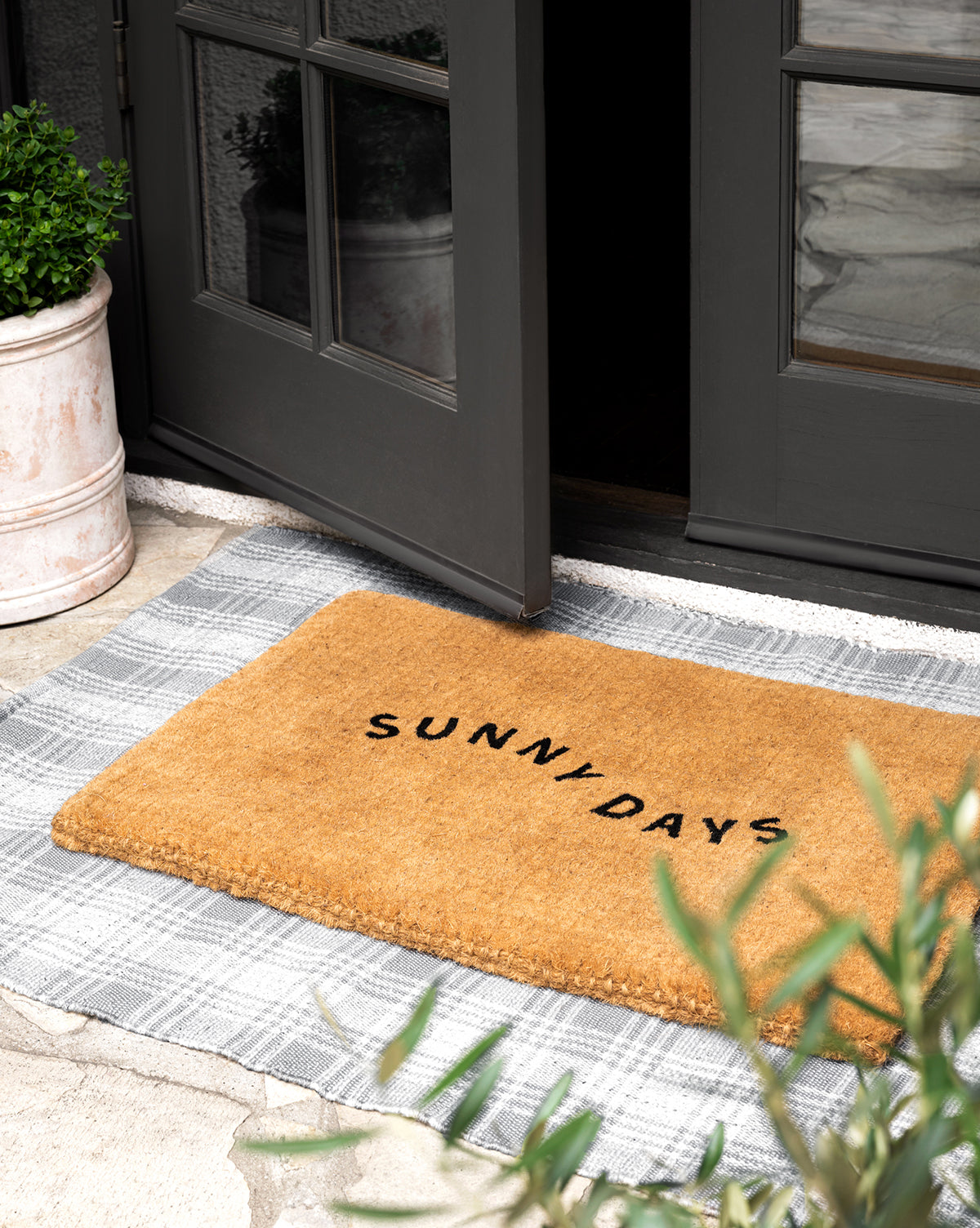 Palm Fiber, Sunny Days Doormat