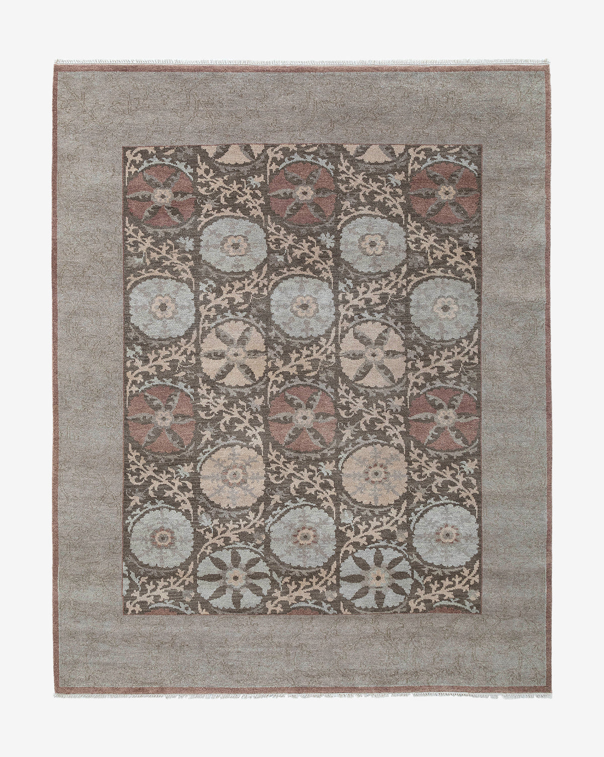 Obeetee, Suzani Hand-Knotted Wool Rug