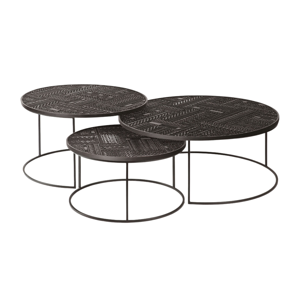 Ethnicraft, Tabwa Nesting Coffee Table Set