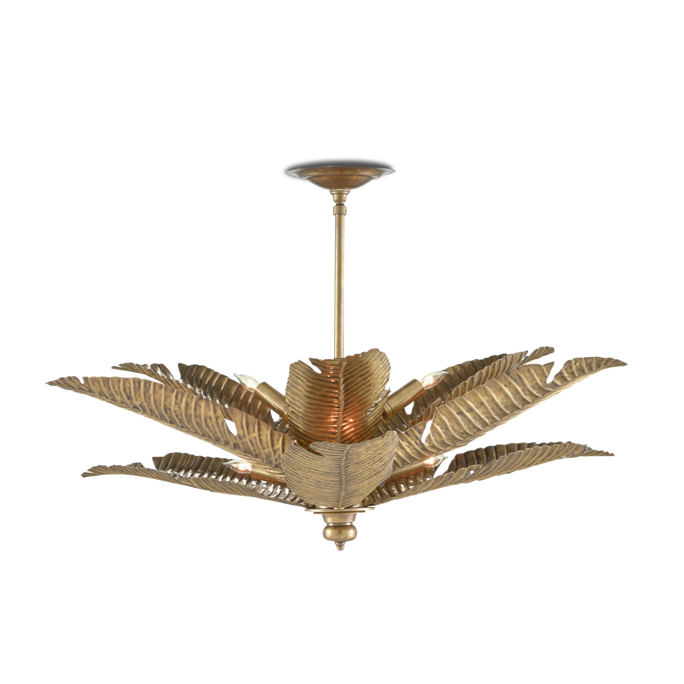 Currey & Company, Tropical Semi-Flush Mount