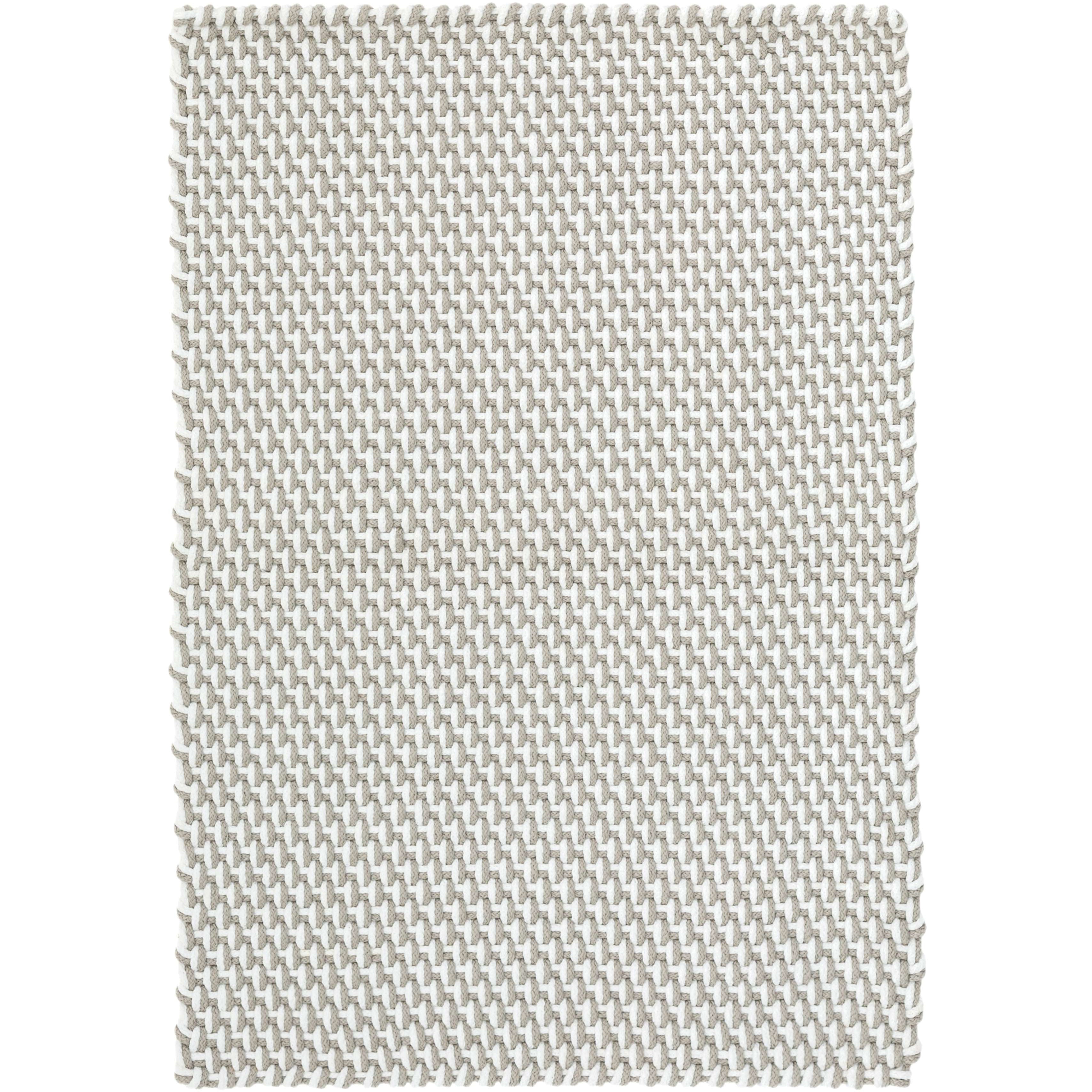 Annie Selke, Two-Tone Rope Platinum/White Indoor/Outdoor Rug