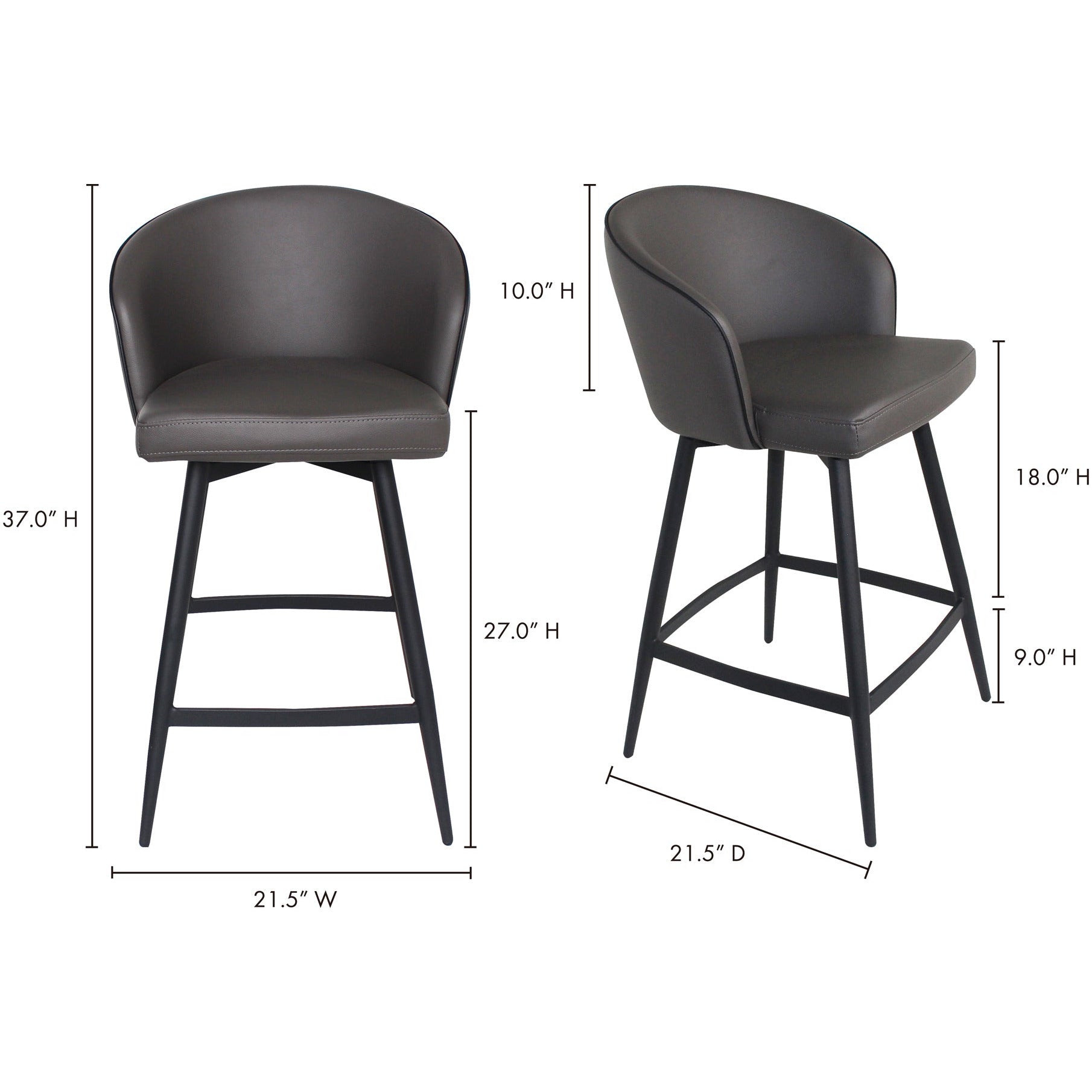 Moe's, Valla Swivel Counter Stool