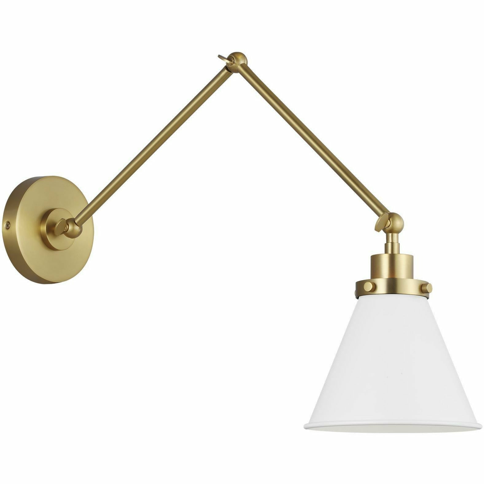 Generation Lighting, Wellfleet Double Arm Cone Task Sconce