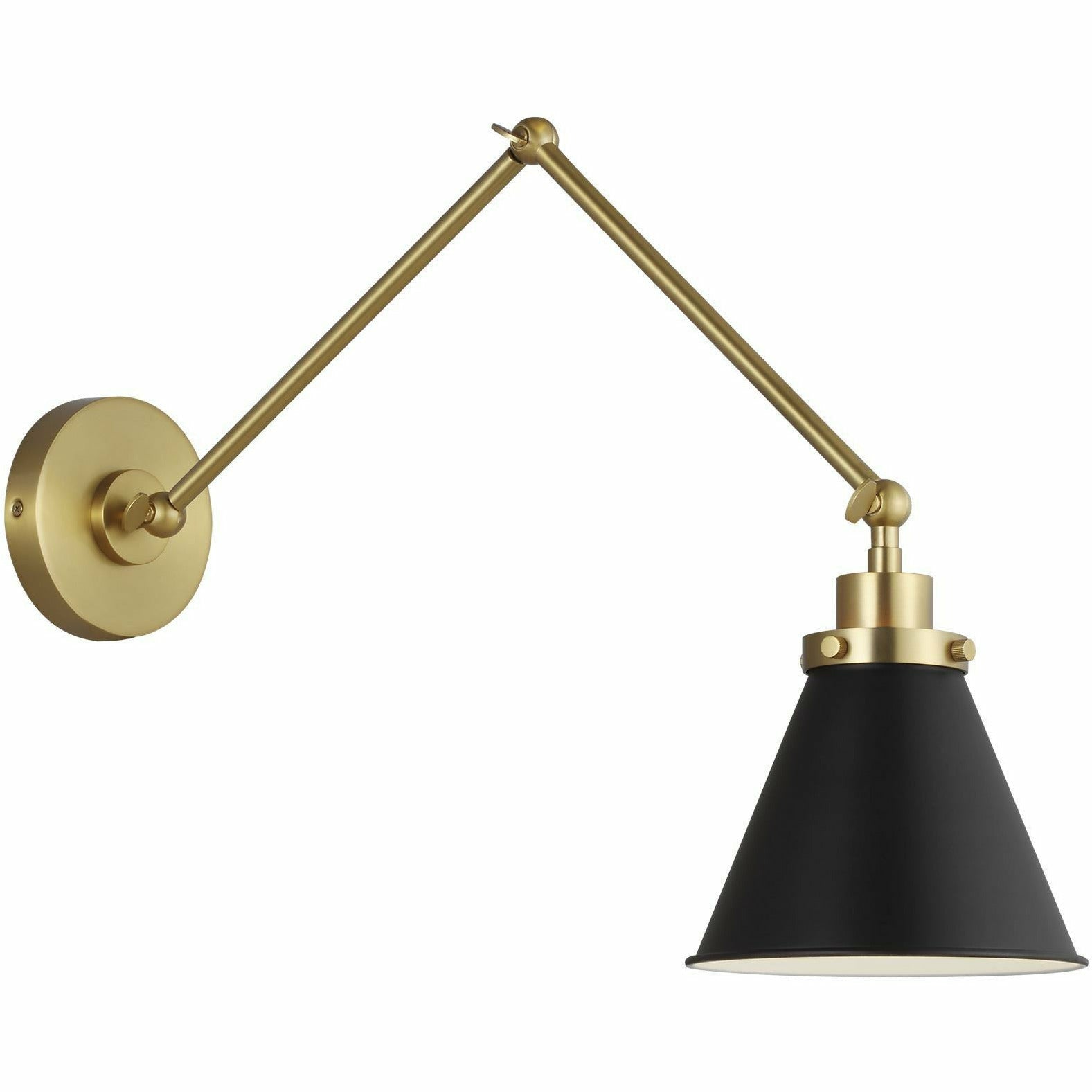 Generation Lighting, Wellfleet Double Arm Cone Task Sconce