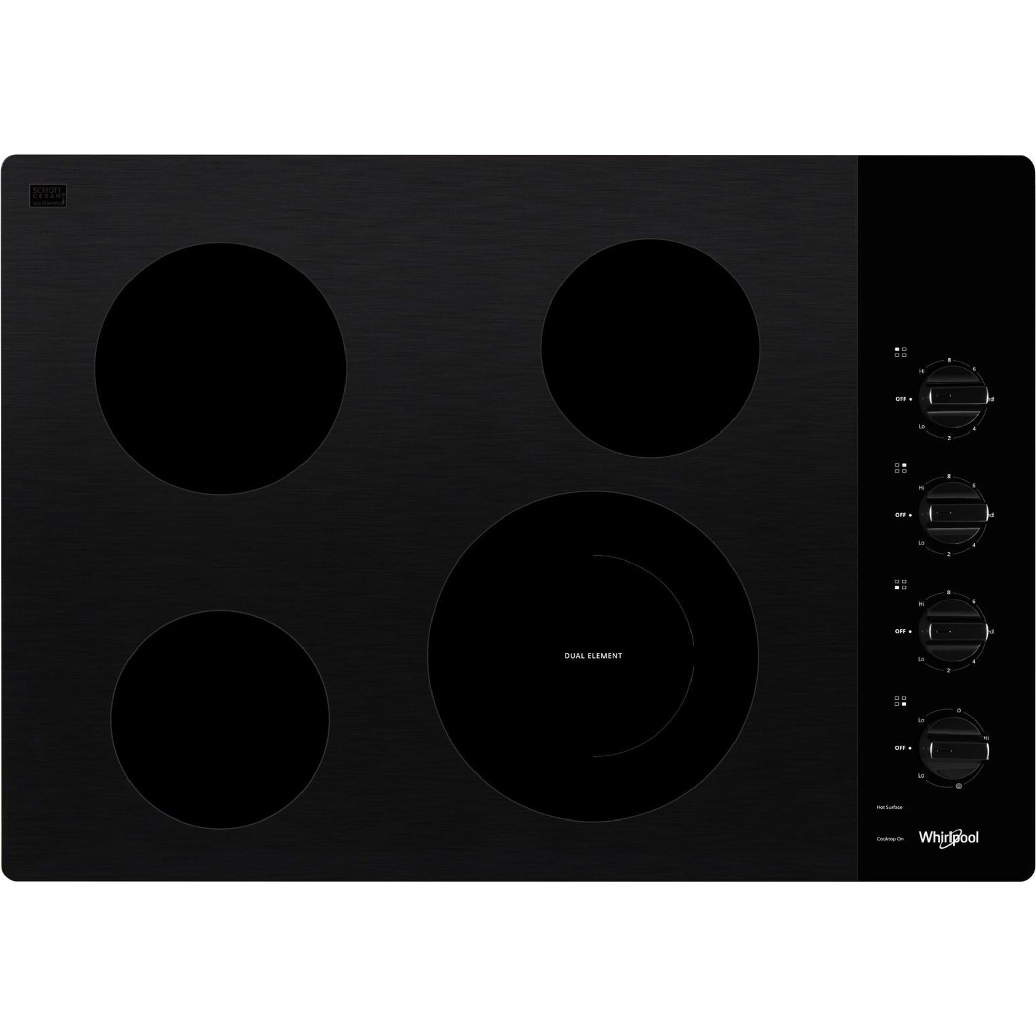 Whirlpool, Whirlpool 30" Cooktop (WCE55US0HB) - Black