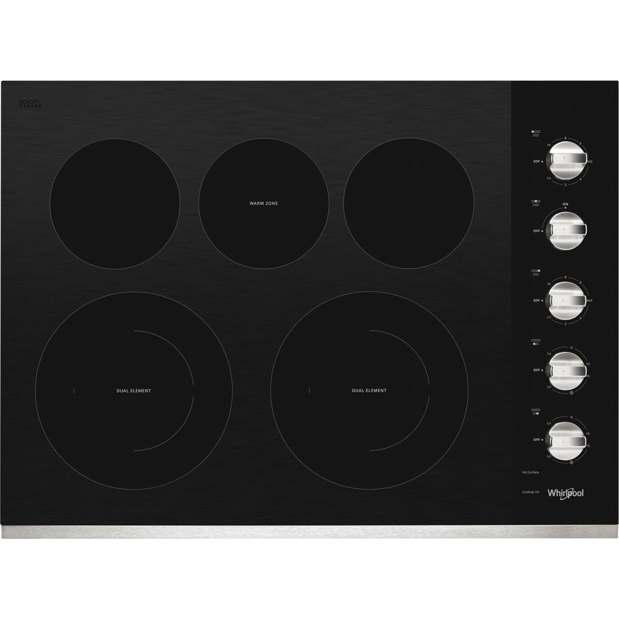 Whirlpool, Whirlpool 30" Cooktop (WCE77US0HS) - Stainless Steel