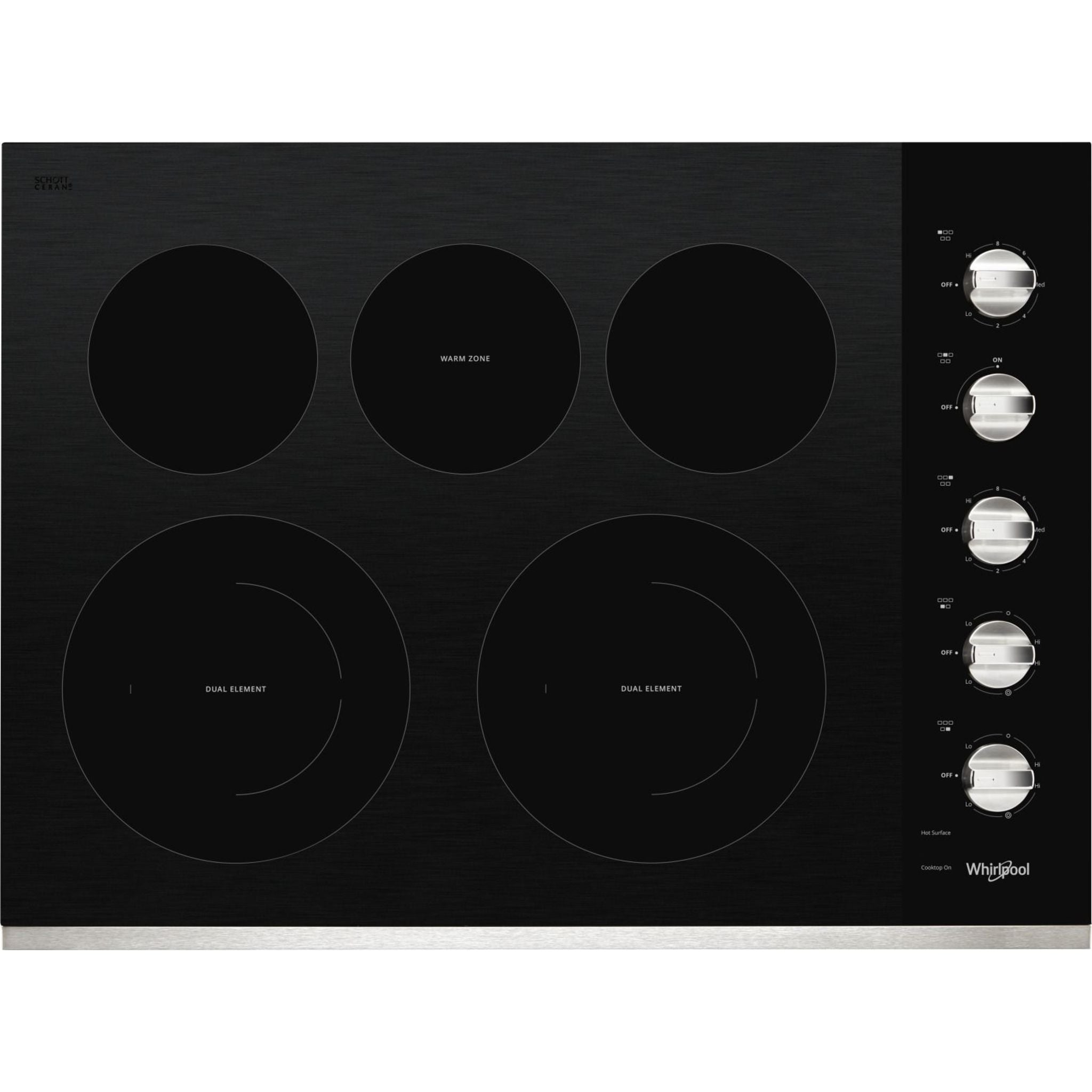 Whirlpool, Whirlpool 30" Cooktop (WCE77US0HS) - Stainless Steel