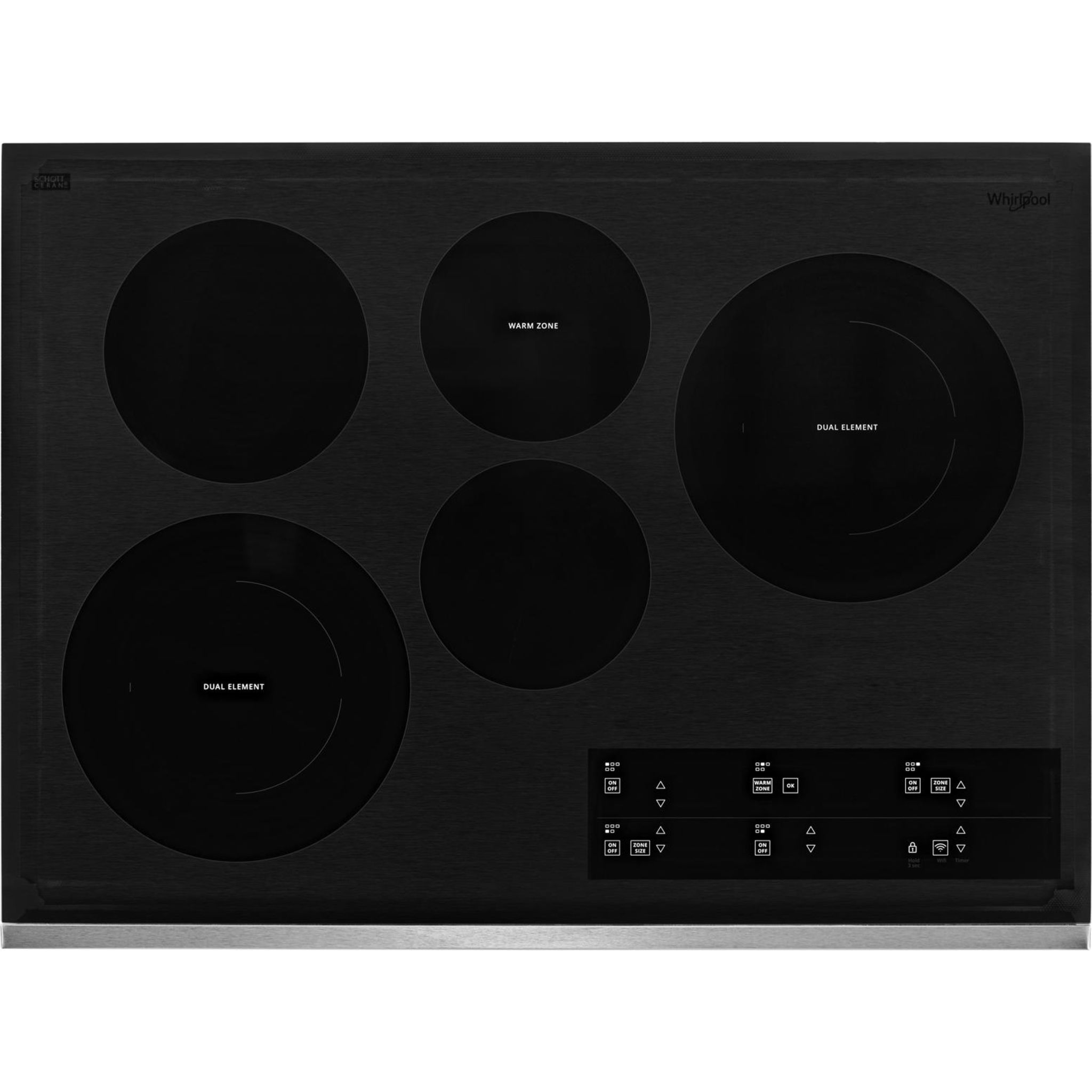 Whirlpool, Whirlpool 30" Cooktop (WCE97US0KS) - Stainless Steel