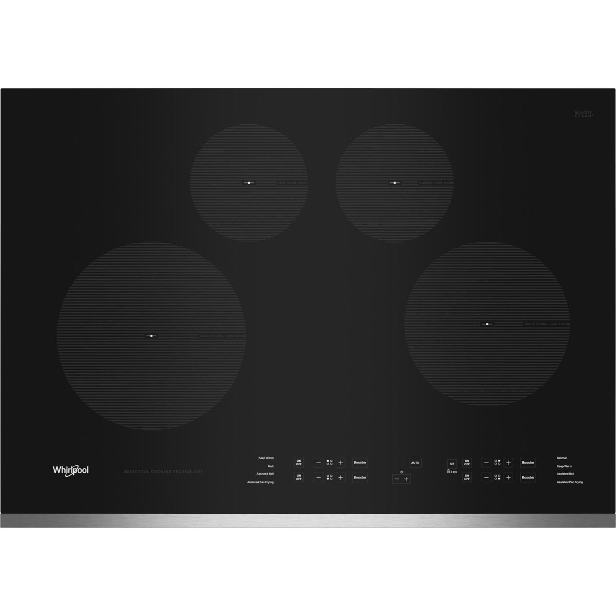 Whirlpool, Whirlpool 30" Cooktop (WCI55US0JS) - Stainless Steel