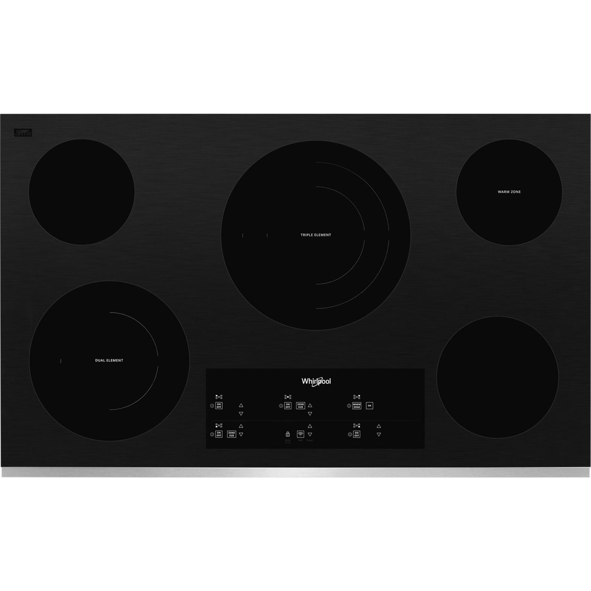 Whirlpool, Whirlpool 36" Cooktop (WCE97US6KS) - Stainless Steel