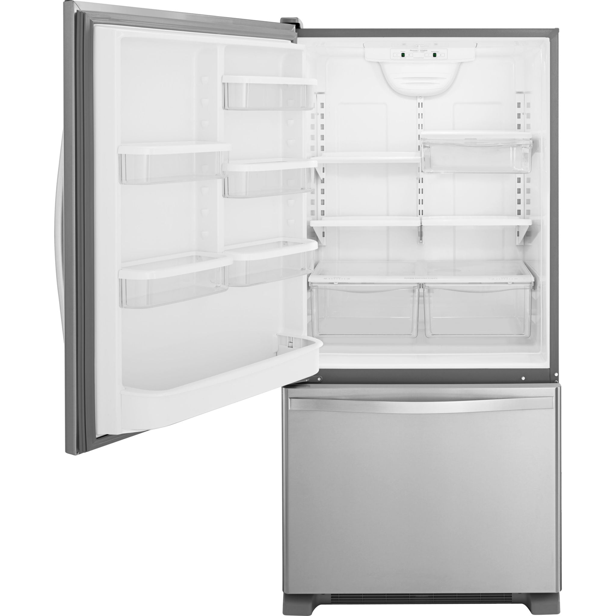 Whirlpool, Whirlpool Bottom Mount Fridge (WRB329LFBM) - Monochromatic Stainless Steel