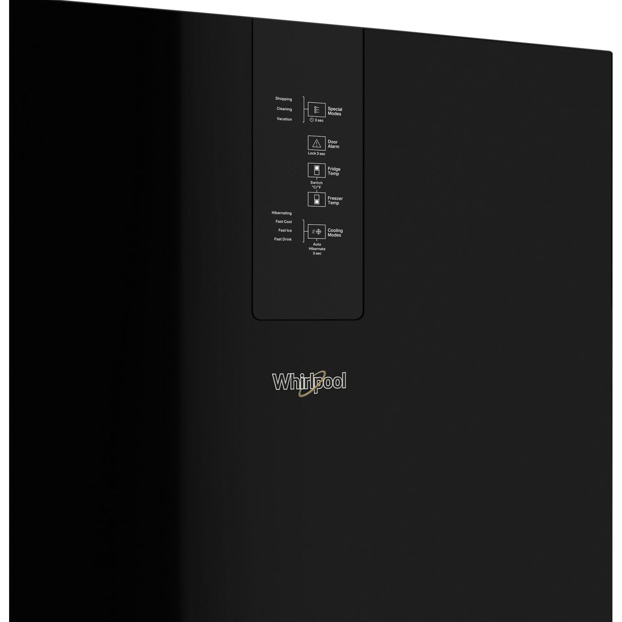 Whirlpool, Whirlpool Bottom Mount Fridge (WRB533CZJB) - Black