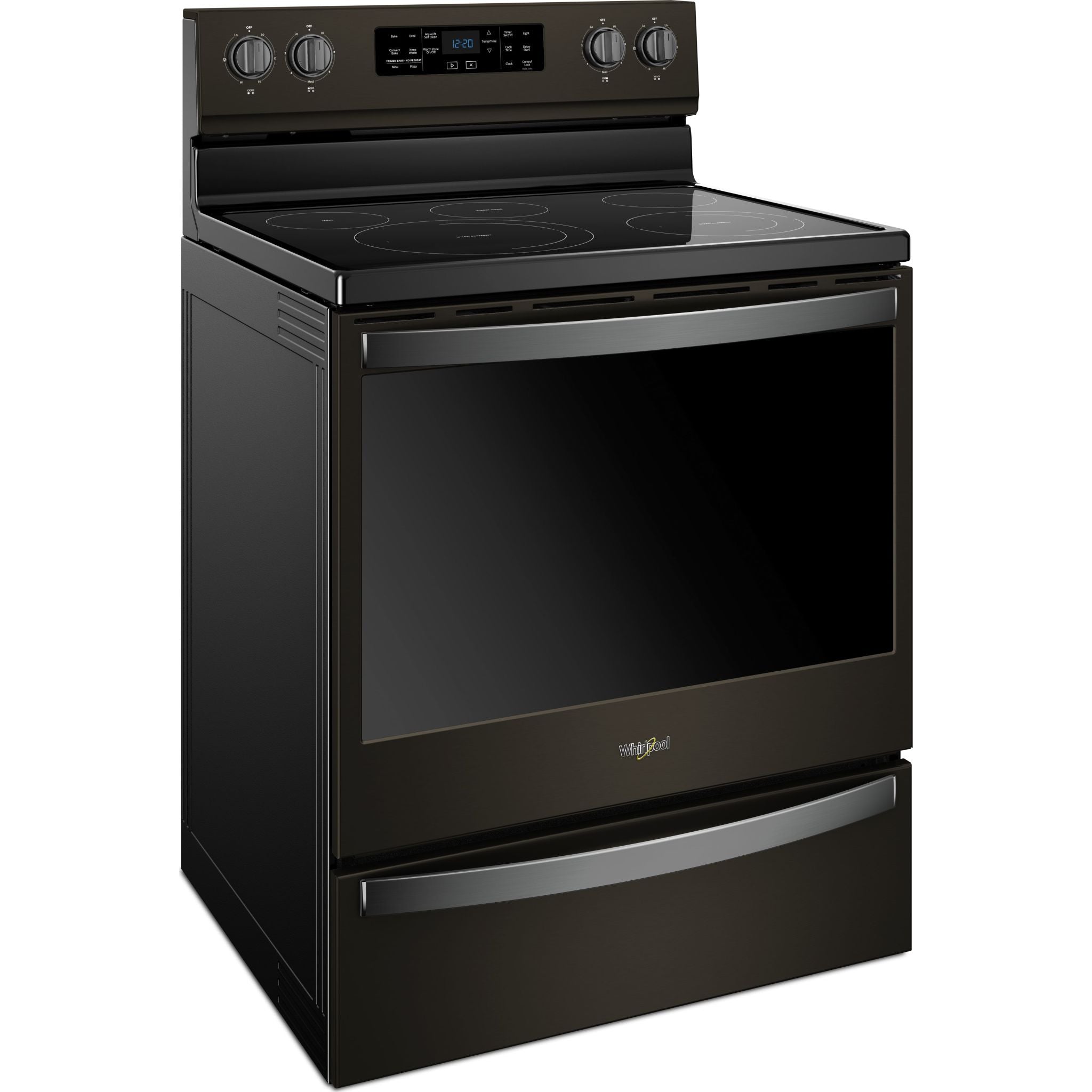 Whirlpool, Whirlpool Convection Range (YWFE775H0HV) - Black Stainless