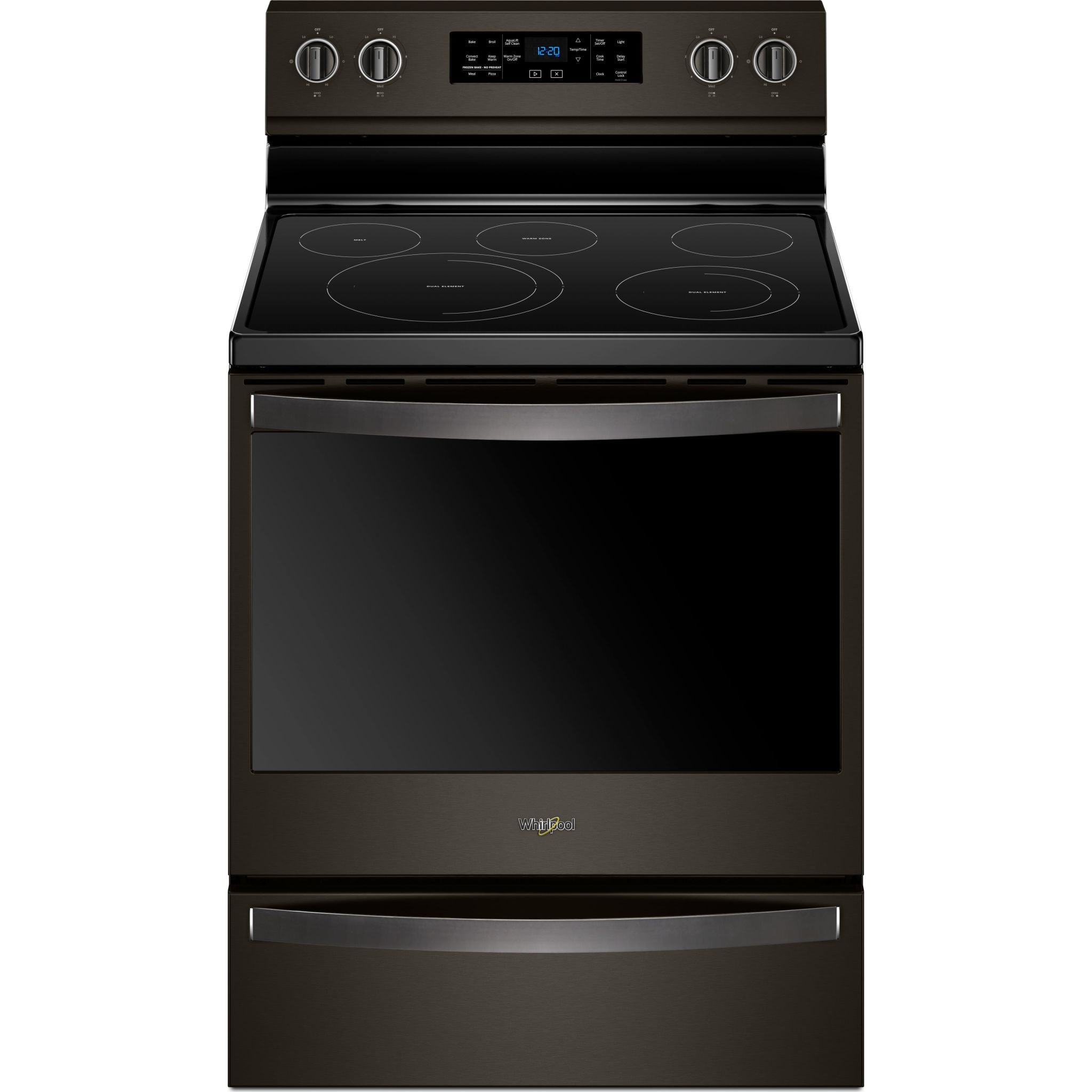 Whirlpool, Whirlpool Convection Range (YWFE775H0HV) - Black Stainless